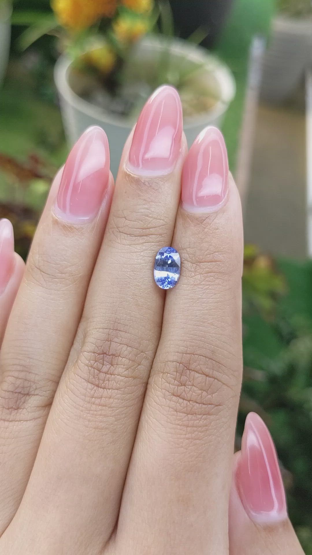 1.28 Ct. Blue Sapphire from Ceylon (Sri Lanka) Size Video