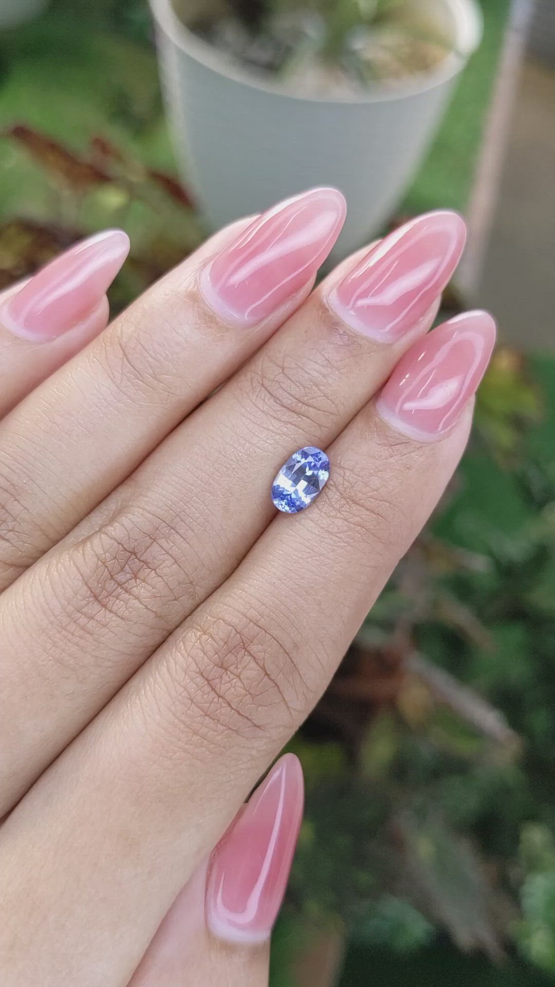 1.28 Ct. Blue Sapphire from Ceylon (Sri Lanka) Size Video