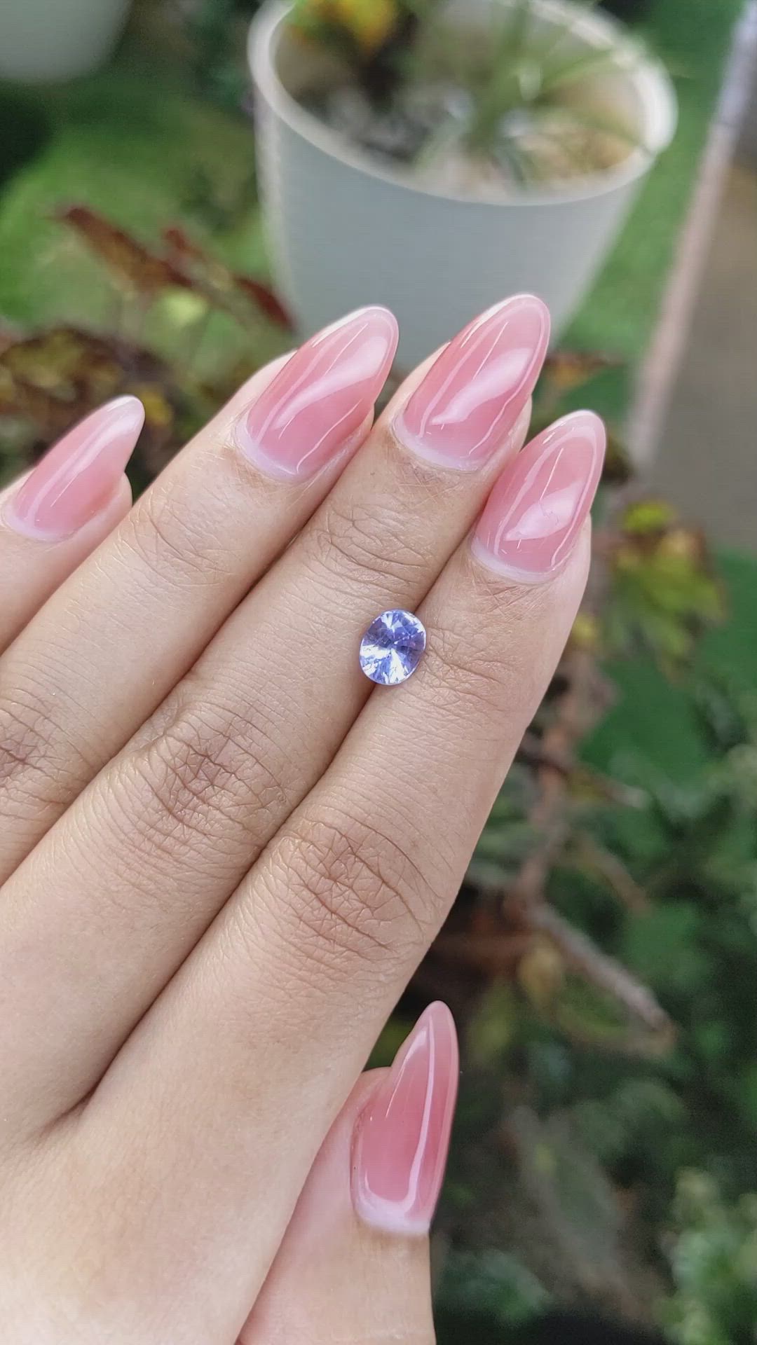 1.27 Ct. Blue Sapphire from Ceylon (Sri Lanka) Size Video