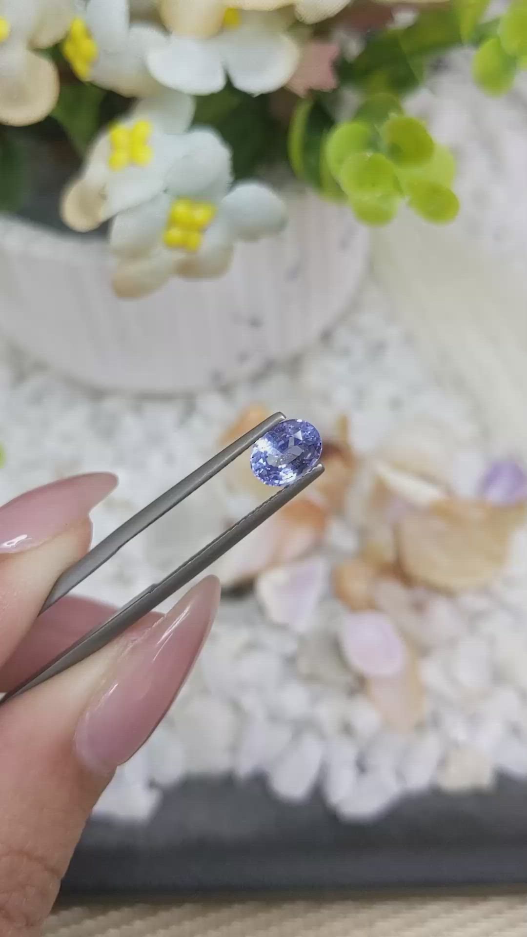 1.21 Ct. Blue Sapphire from Ceylon (Sri Lanka) Size Video