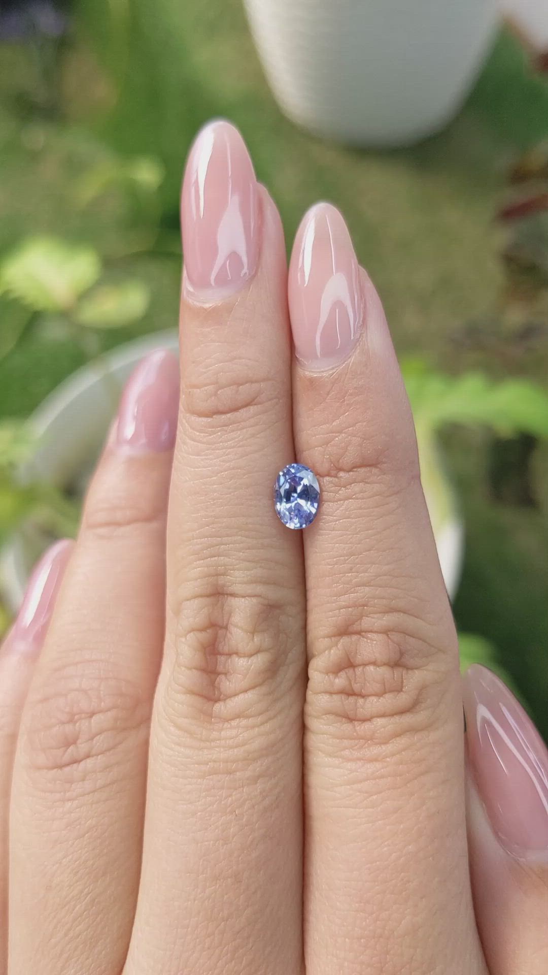0.81 Ct. Blue Sapphire from Ceylon (Sri Lanka) Size Video
