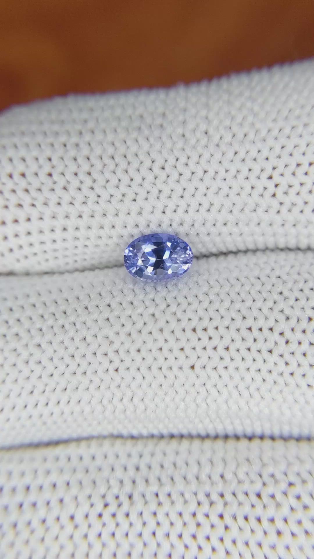 0.89 Ct. Blue Sapphire from Ceylon (Sri Lanka) Size Video