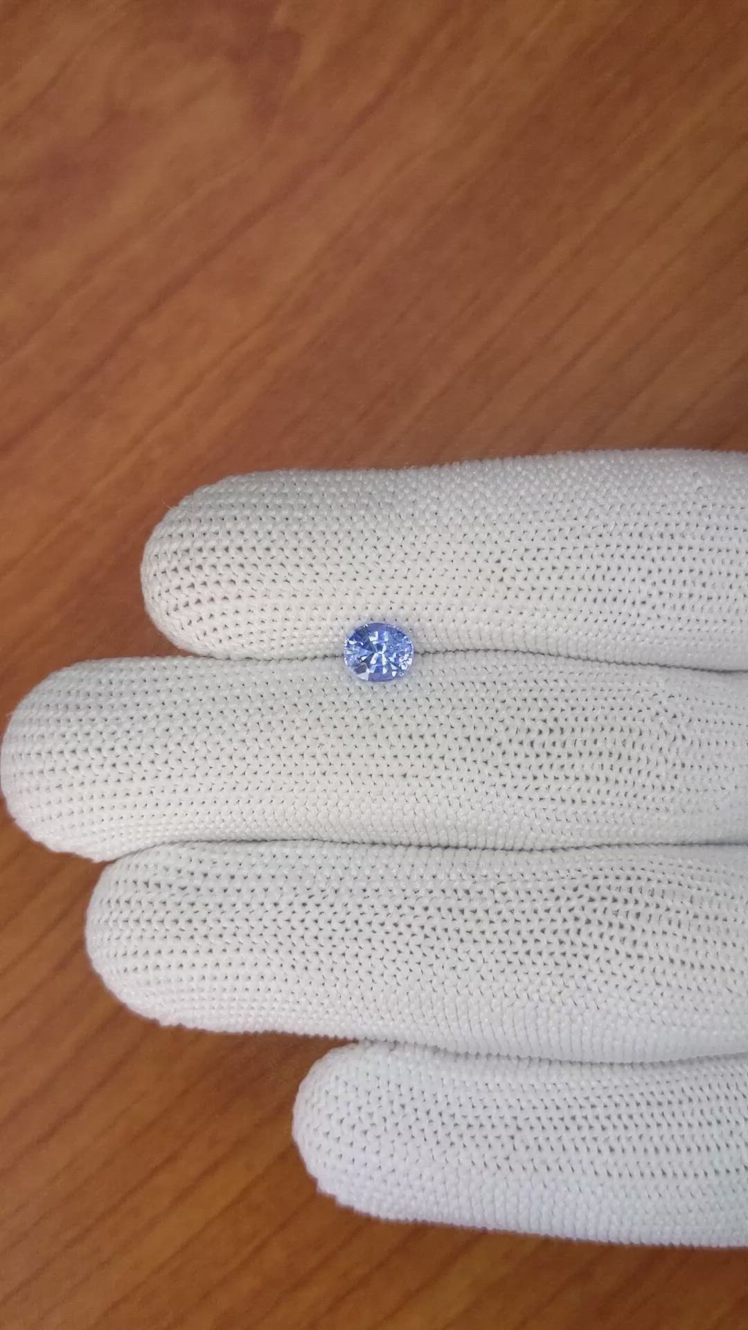 0.93 Ct. Blue Sapphire from Ceylon (Sri Lanka) Size Video
