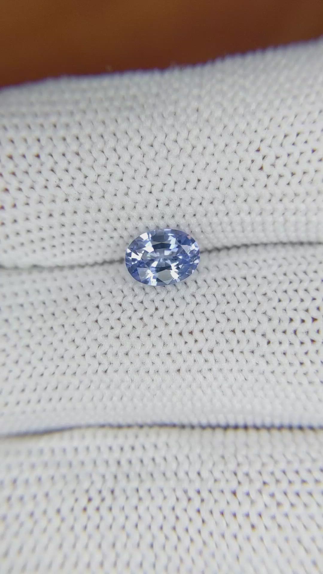 0.90 Ct. Blue Sapphire from Ceylon (Sri Lanka) Size Video