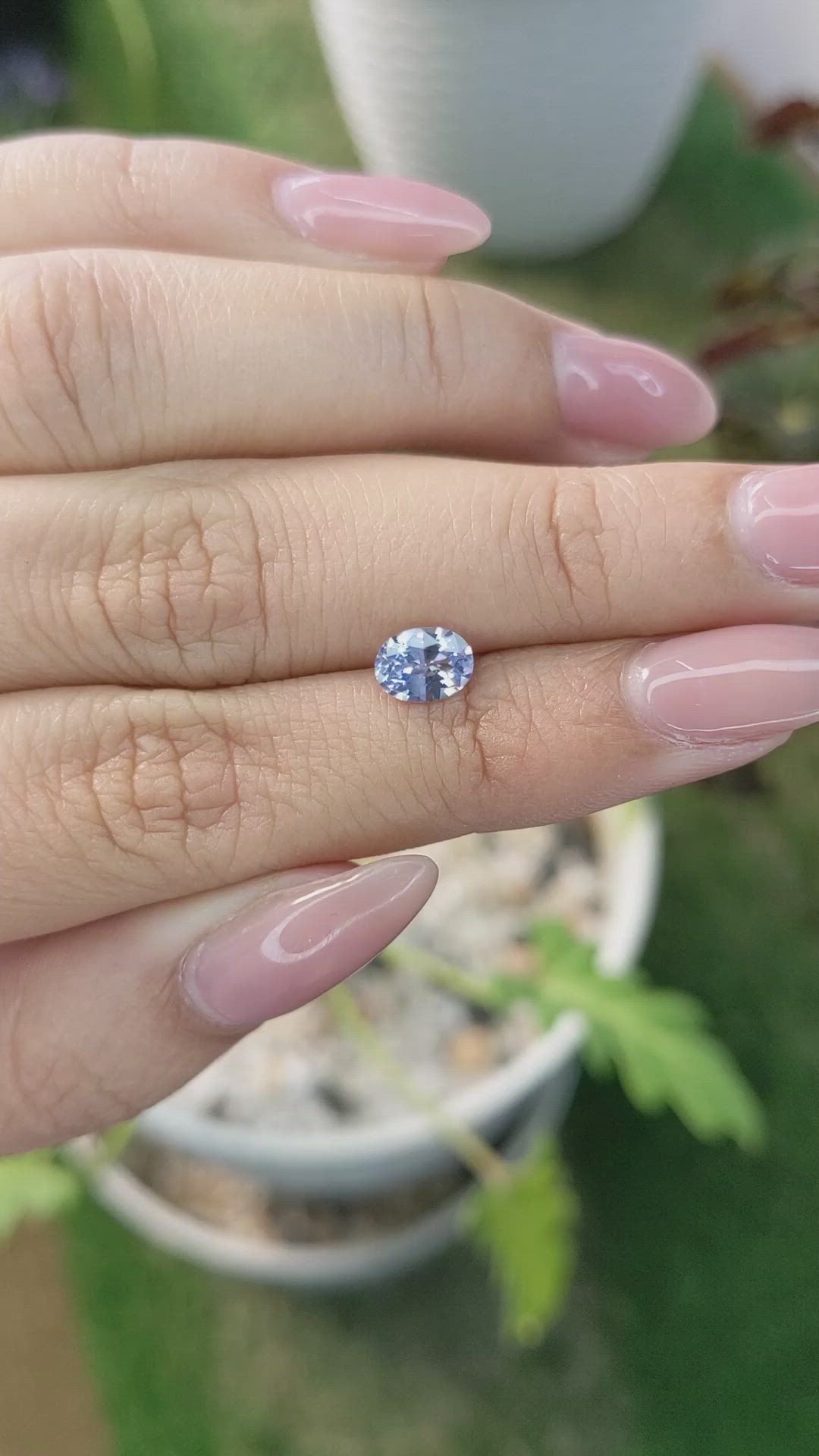 0.90 Ct. Blue Sapphire from Ceylon (Sri Lanka) Size Video