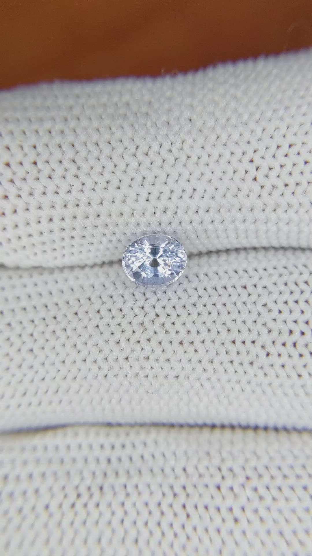 0.93 Ct. Blue Sapphire from Ceylon (Sri Lanka) Size Video