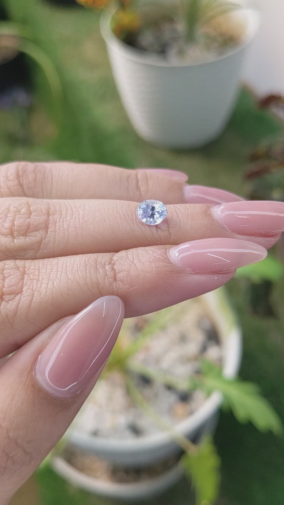 0.93 Ct. Blue Sapphire from Ceylon (Sri Lanka) Size Video