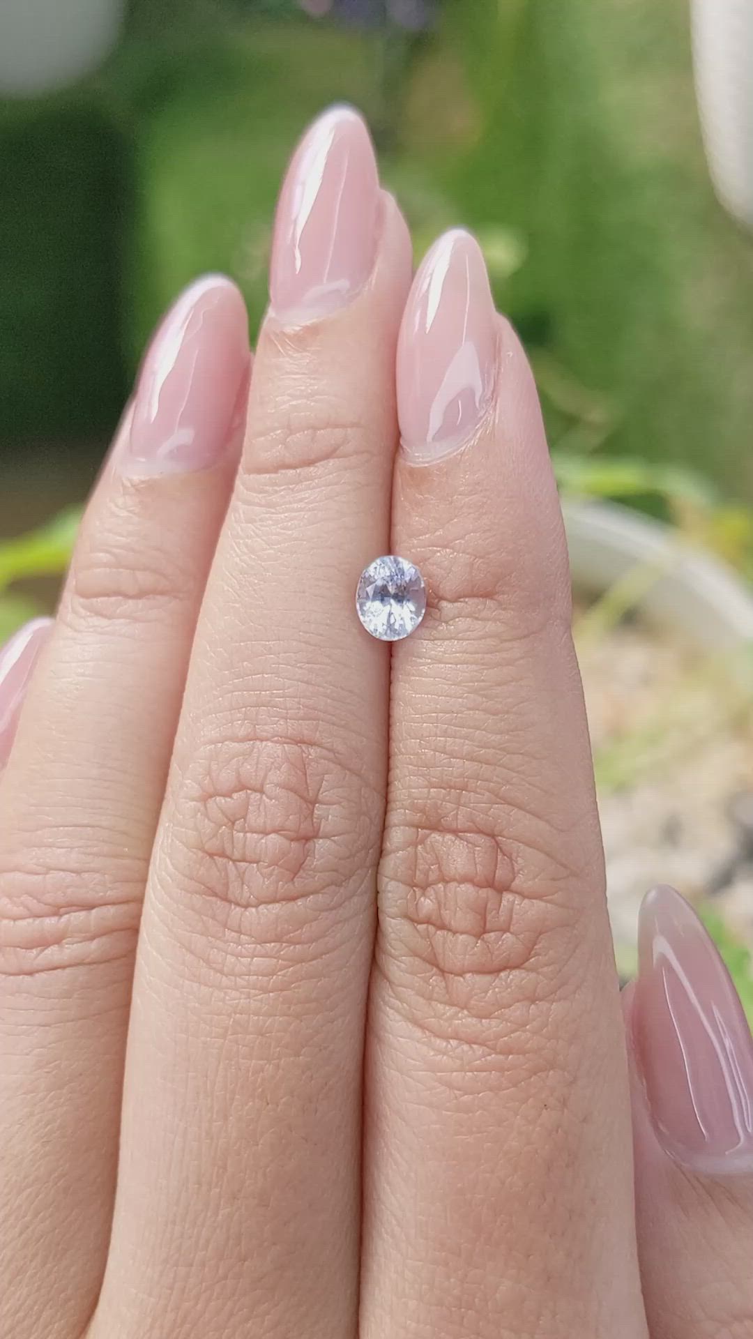 0.93 Ct. Blue Sapphire from Ceylon (Sri Lanka) Size Video