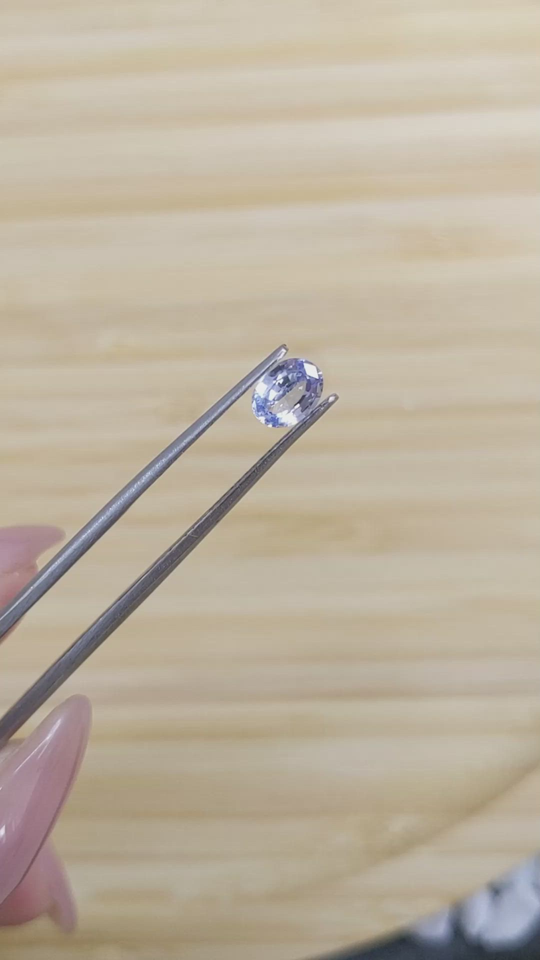 0.80 Ct. Blue Sapphire from Ceylon (Sri Lanka) Size Video
