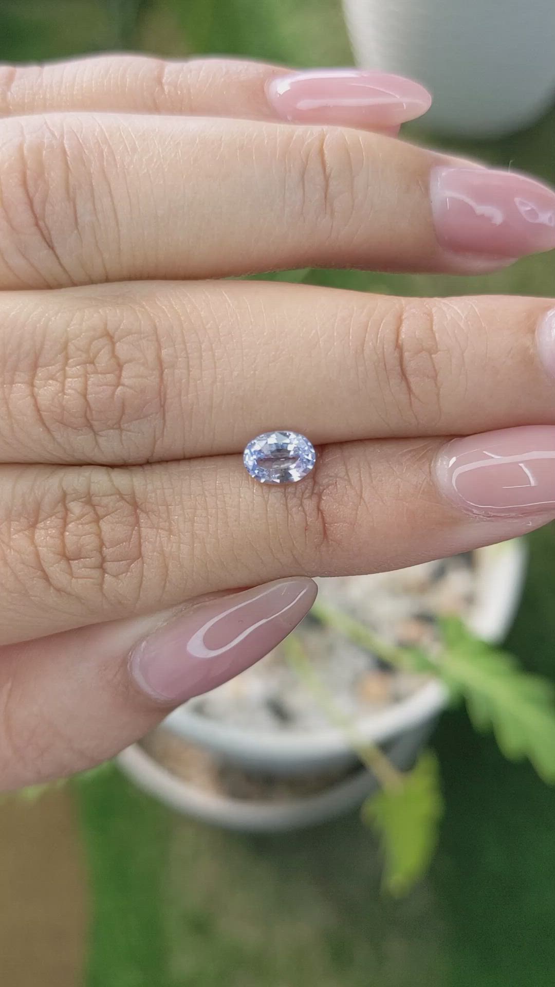 0.80 Ct. Blue Sapphire from Ceylon (Sri Lanka) Size Video