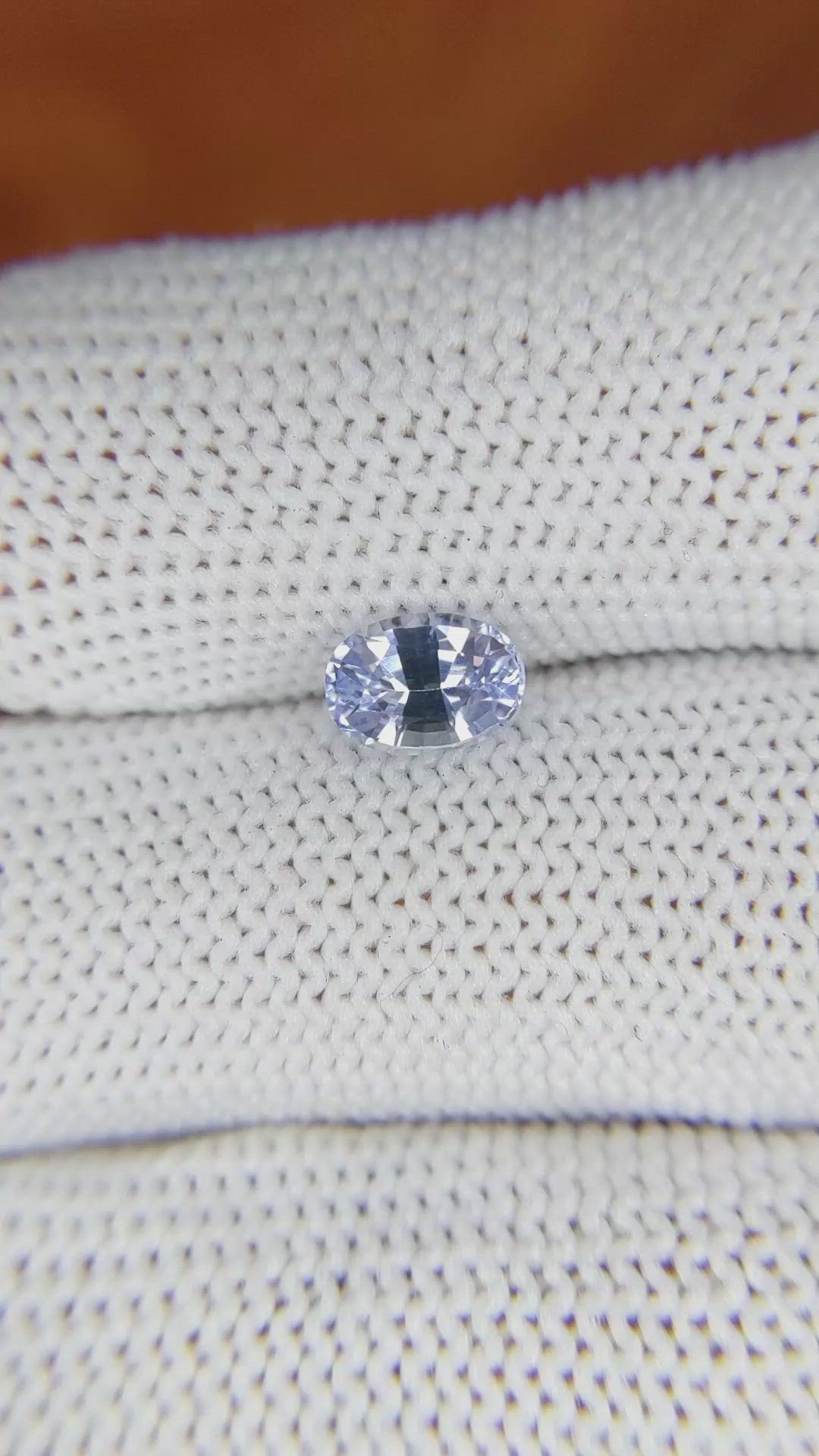 1.14 Ct. Blue Sapphire from Ceylon (Sri Lanka) Size Video