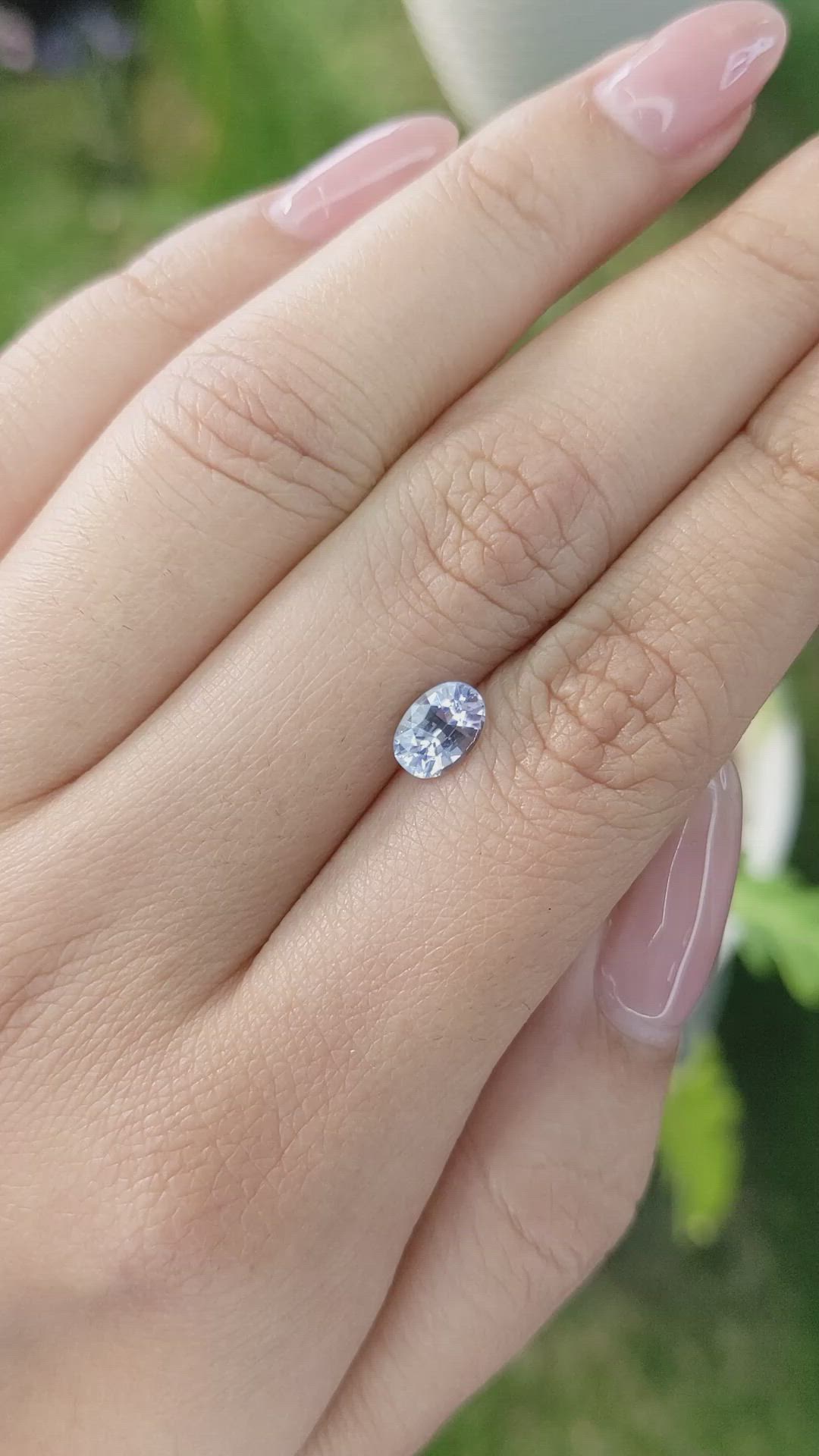 1.14 Ct. Blue Sapphire from Ceylon (Sri Lanka) Size Video