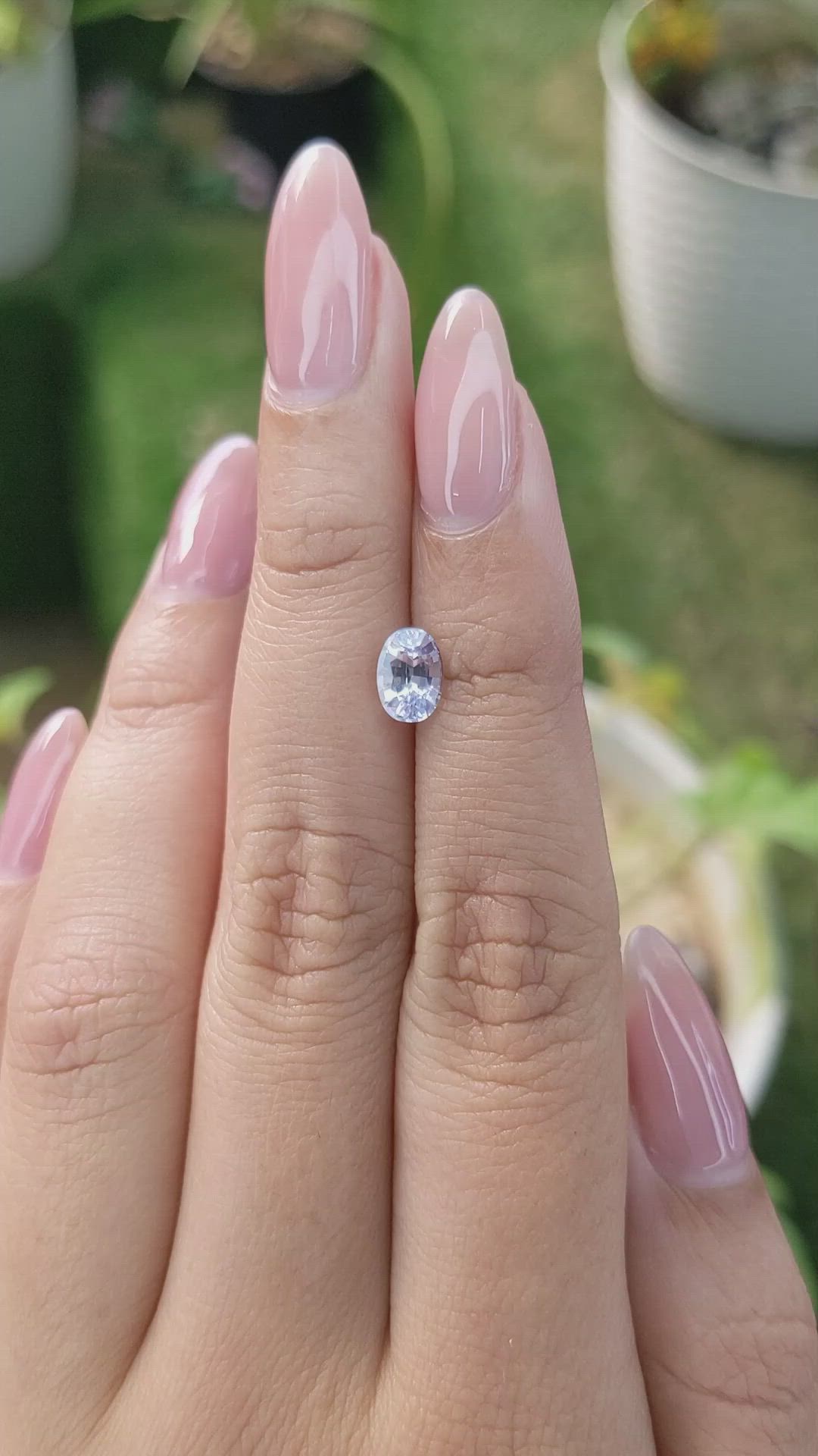 1.14 Ct. Blue Sapphire from Ceylon (Sri Lanka) Size Video