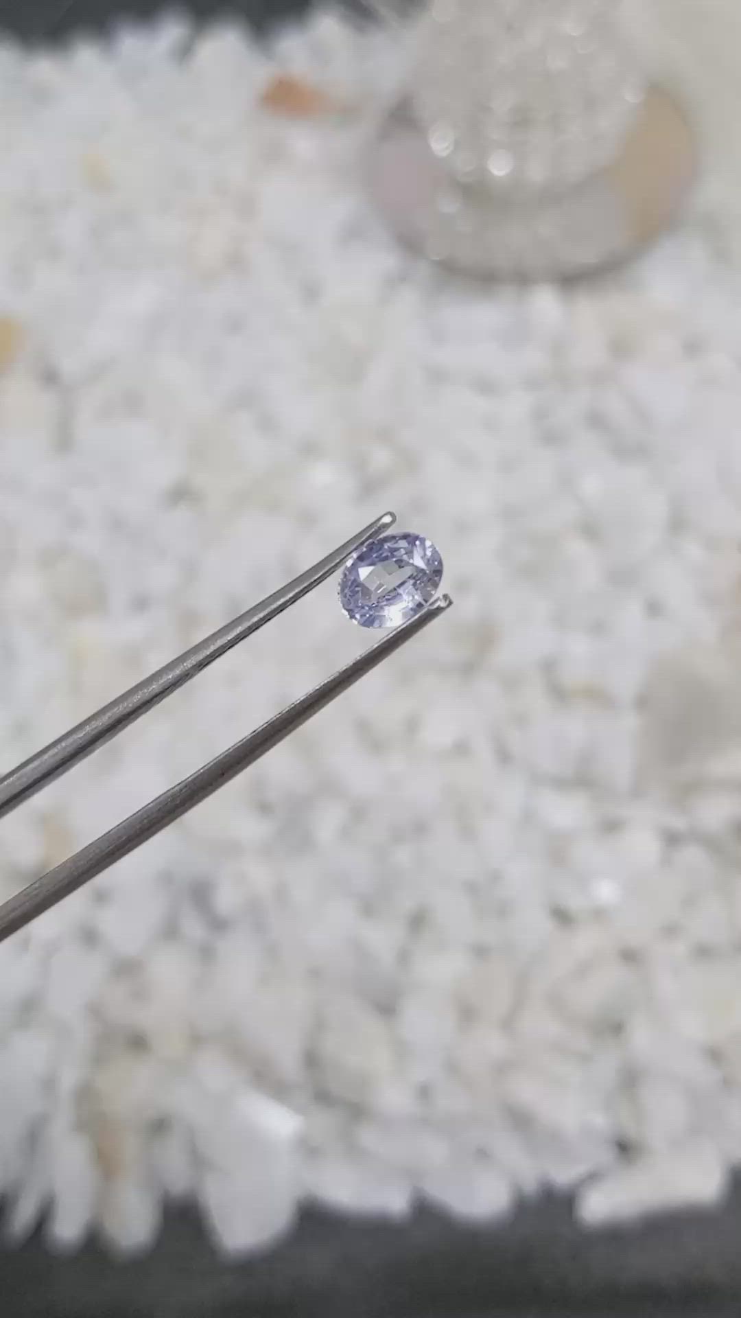 0.78 Ct. Blue Sapphire from Ceylon (Sri Lanka) Size Video