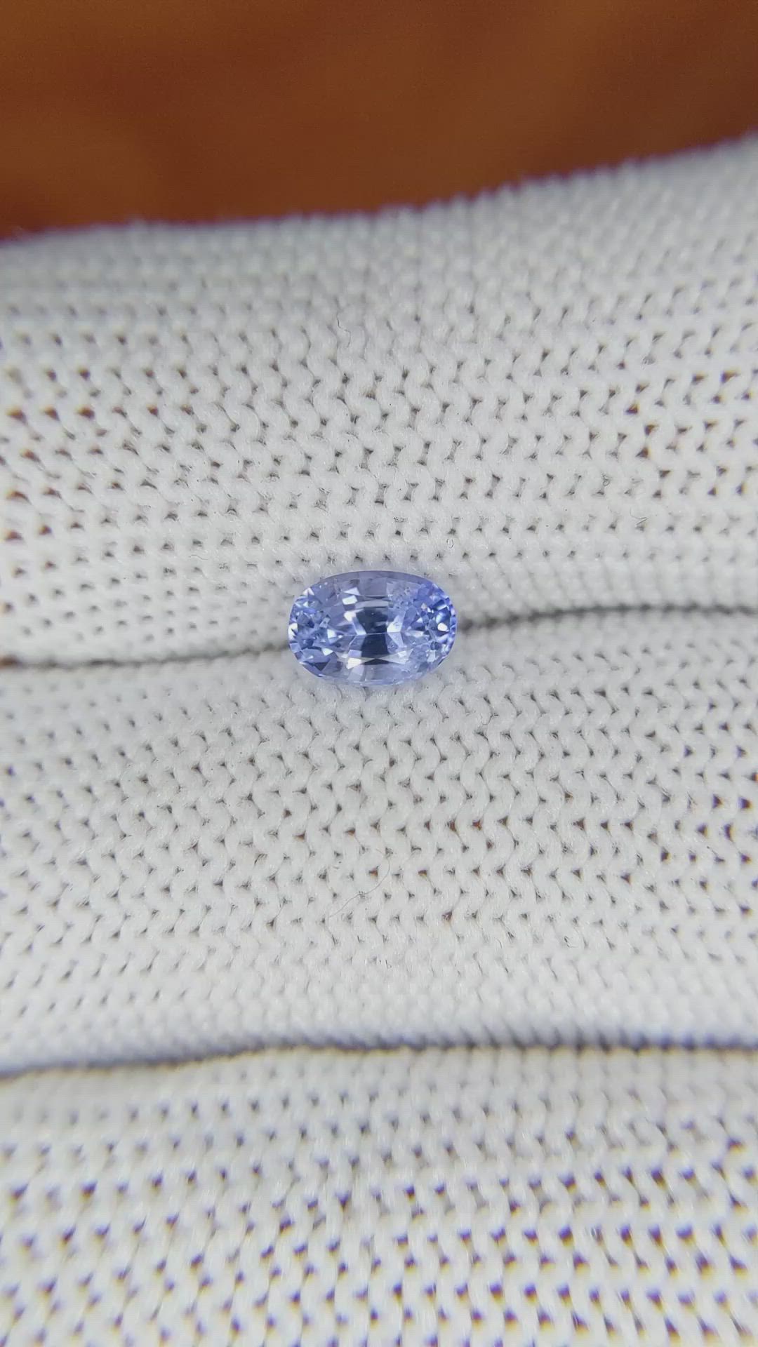 0.83 Ct. Blue Sapphire from Ceylon (Sri Lanka) Size Video