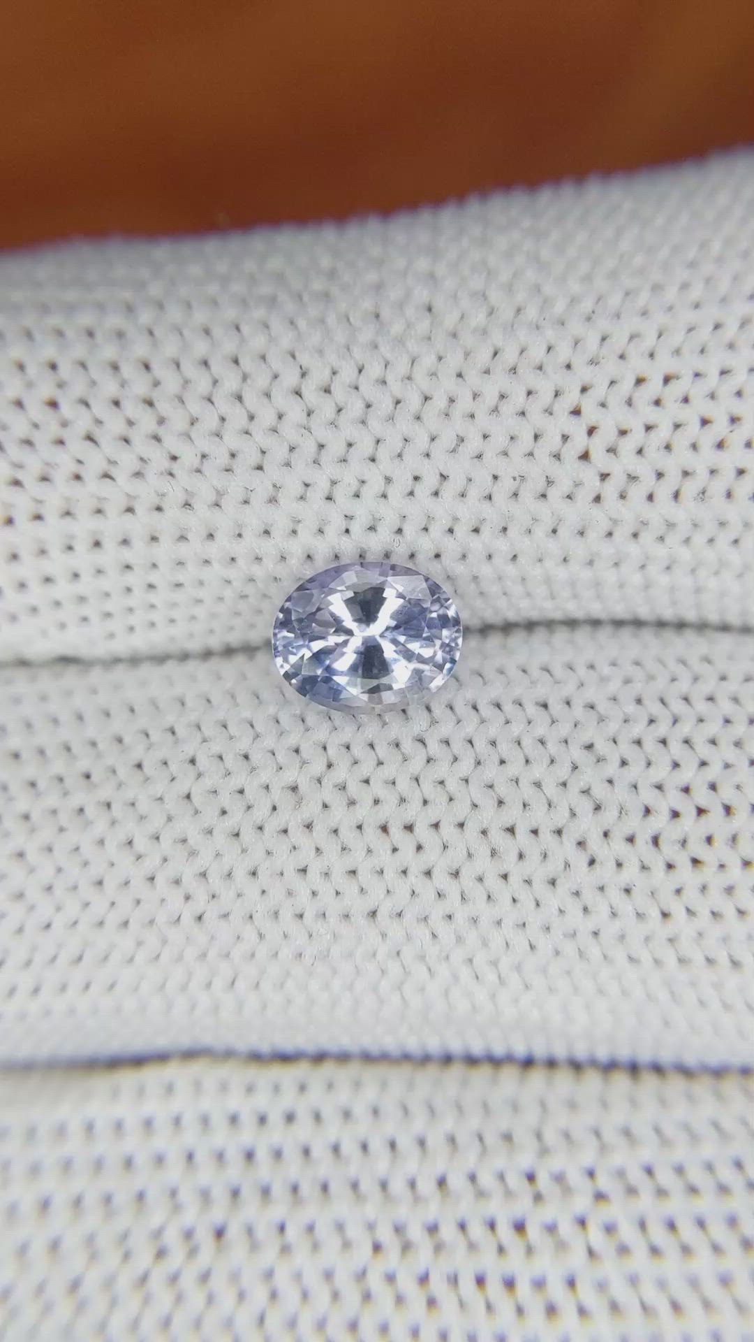 1.28 Ct. Violet Sapphire from Ceylon (Sri Lanka) Size Video