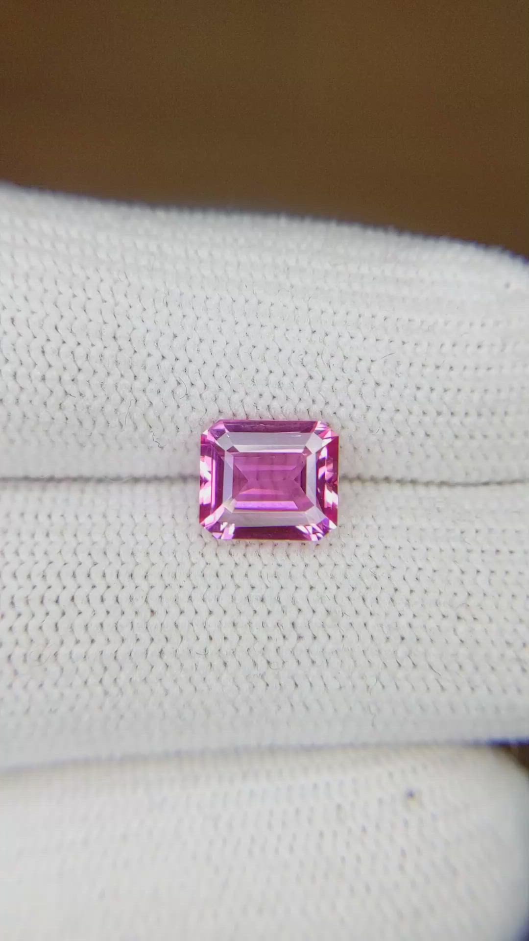 2.02 Ct. Pink Sapphire from Ceylon (Sri Lanka) Size Video