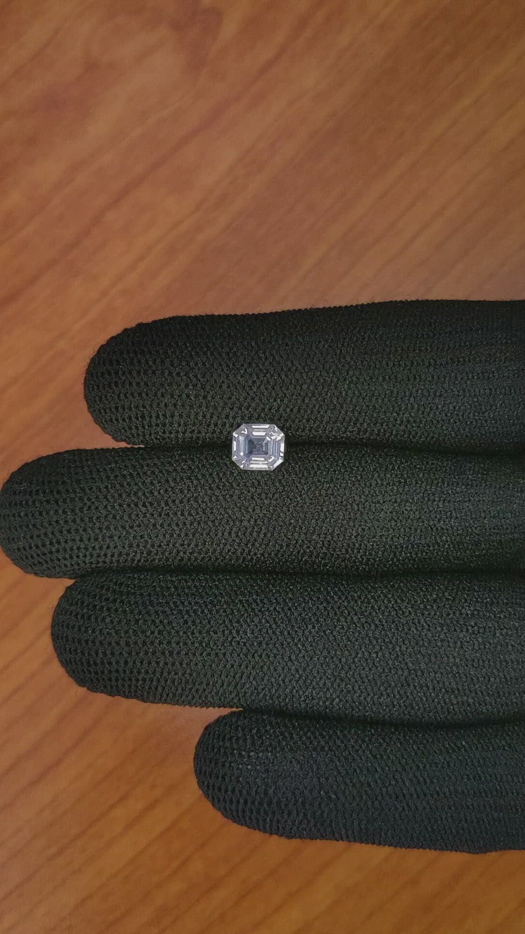 1.19 Ct. White Sapphire from Ceylon (Sri Lanka) Size Video