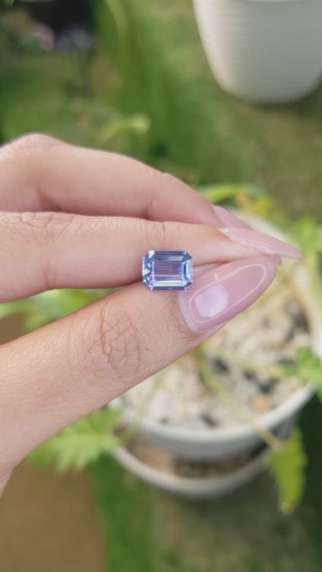 3.03 Ct. Blue Sapphire from Ceylon (Sri Lanka) Size Video