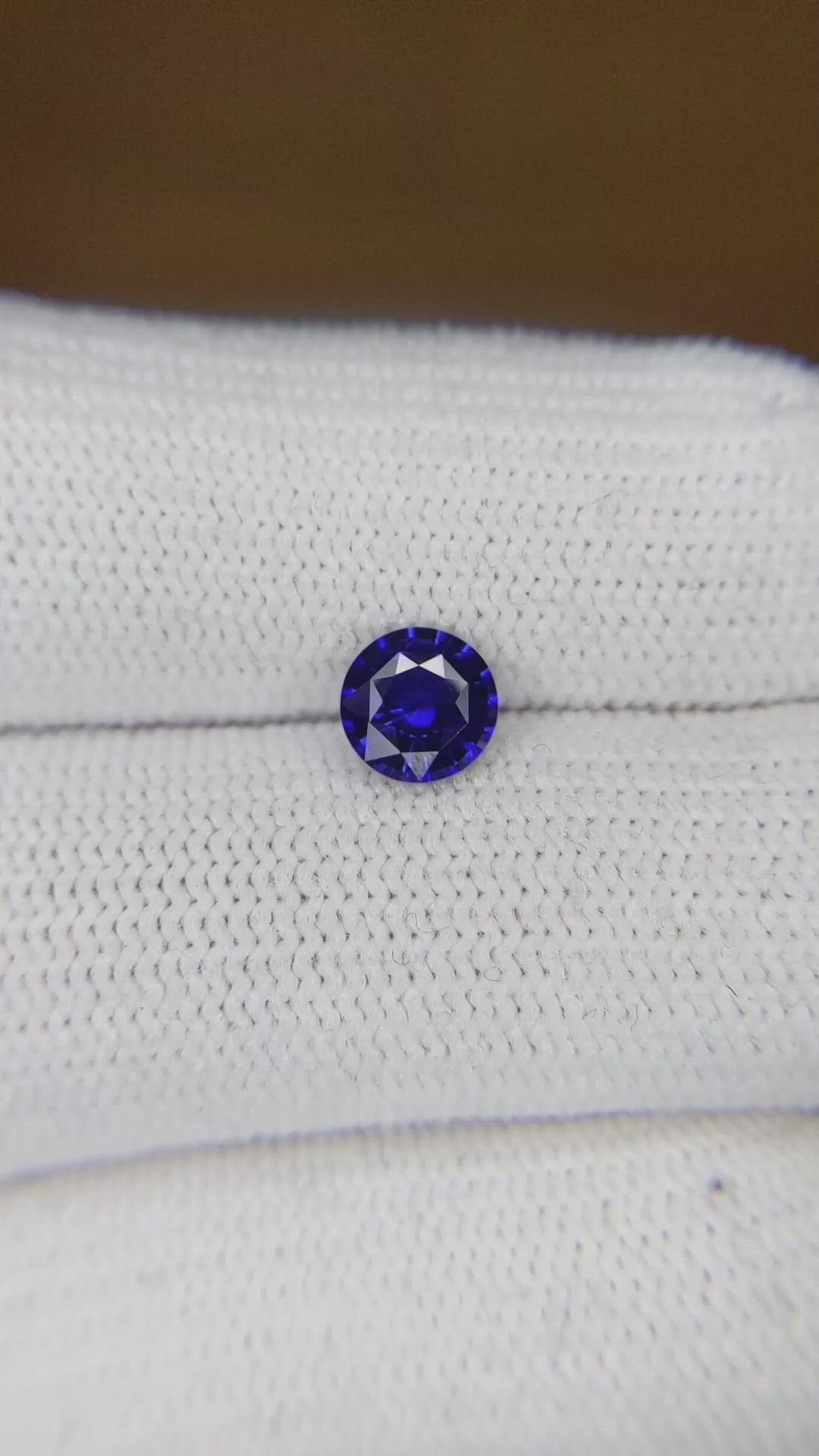 0.84 Ct. Blue Sapphire from Ceylon (Sri Lanka) Size Video