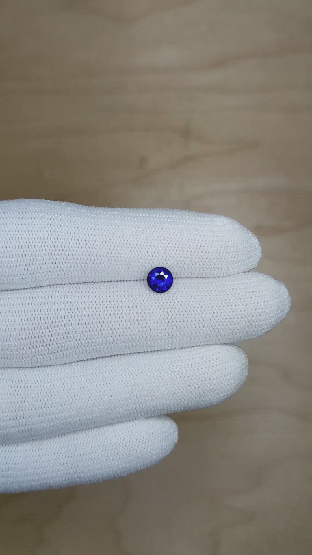 0.78 Ct. Blue Sapphire from Ceylon (Sri Lanka) Size Video