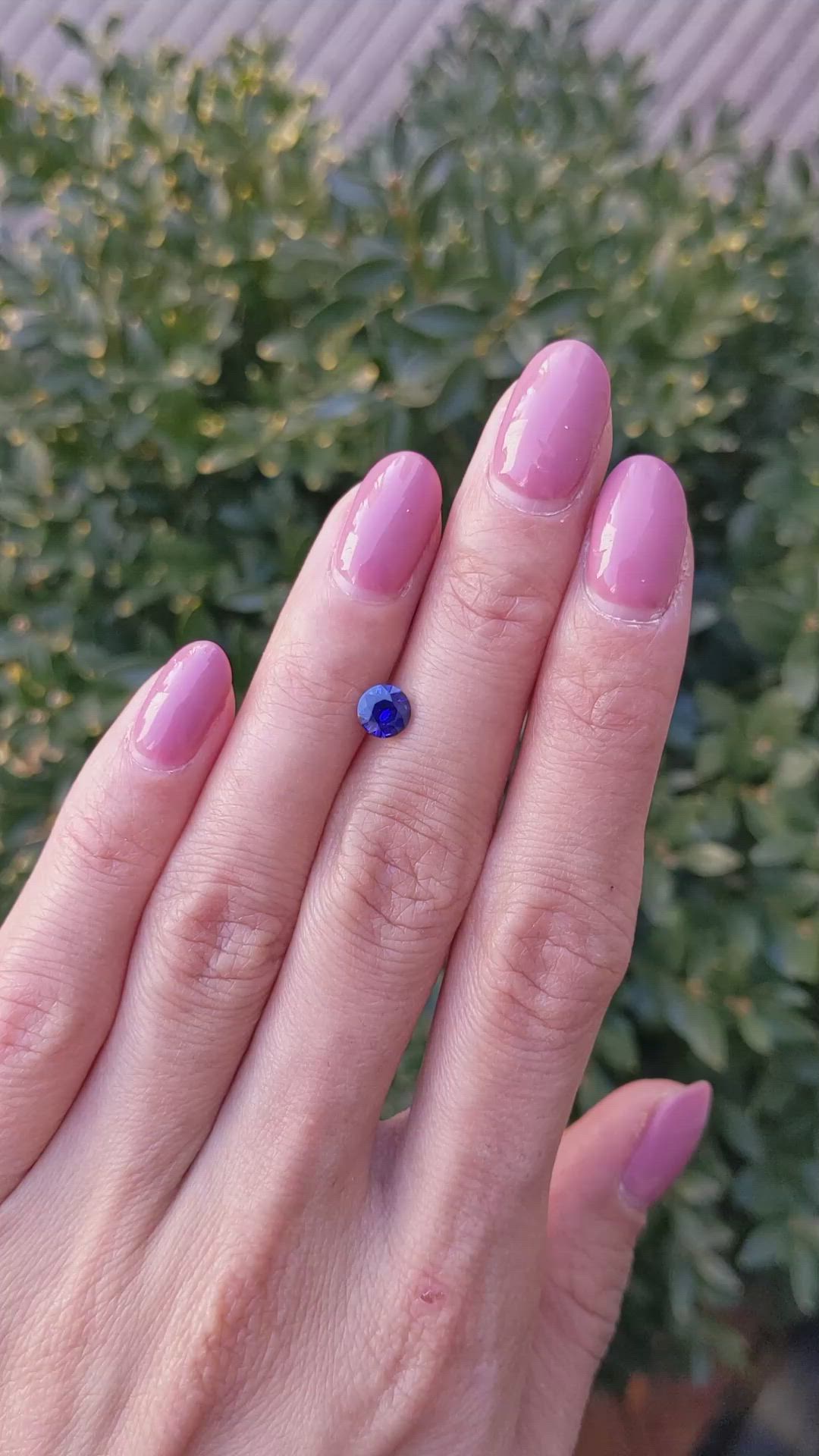 0.78 Ct. Blue Sapphire from Ceylon (Sri Lanka) Size Video