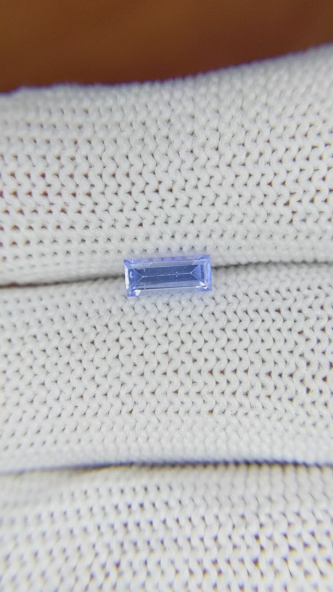 0.82 Ct. Blue Sapphire from Ceylon (Sri Lanka) Size Video