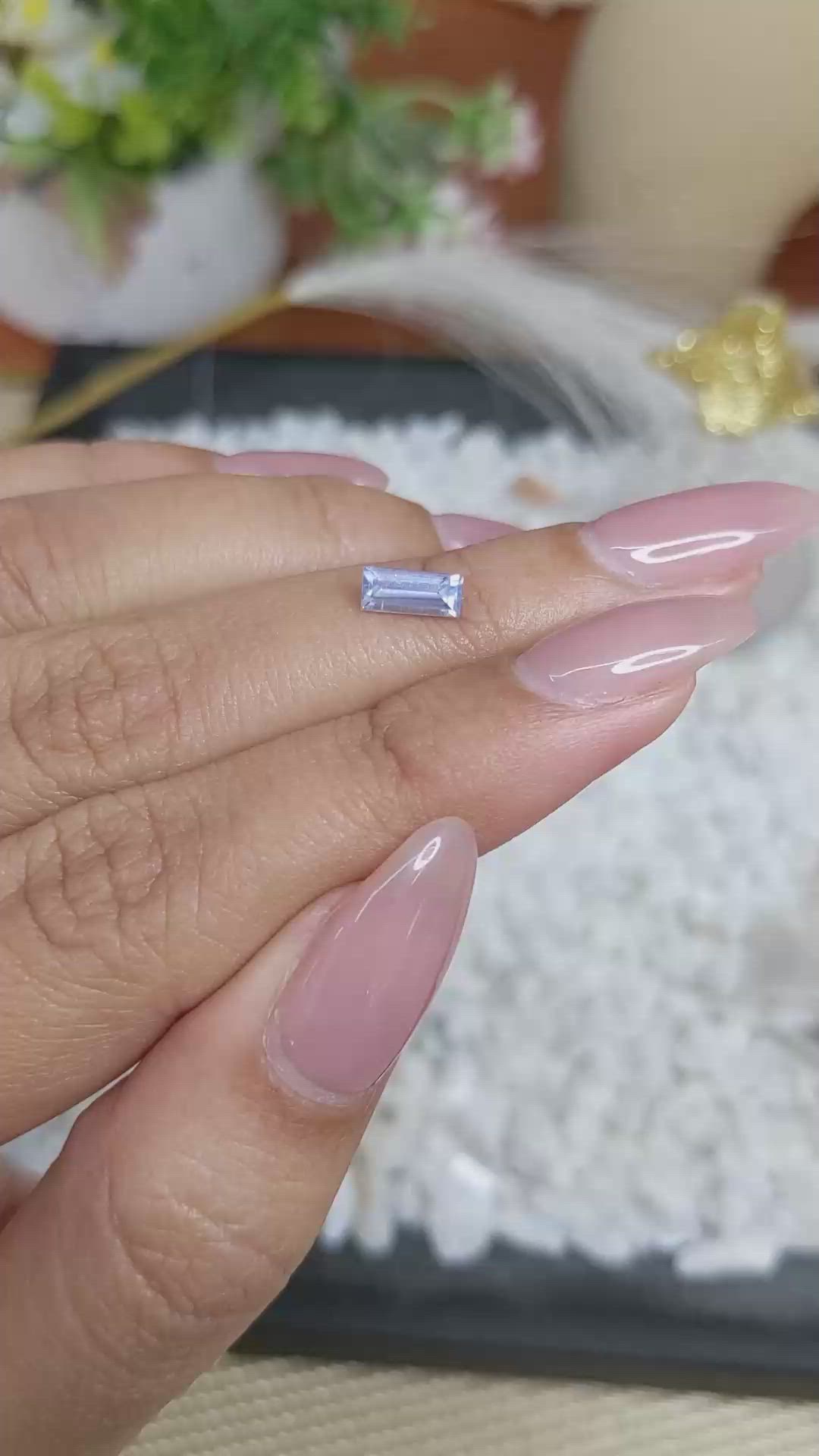 0.82 Ct. Blue Sapphire from Ceylon (Sri Lanka) Size Video