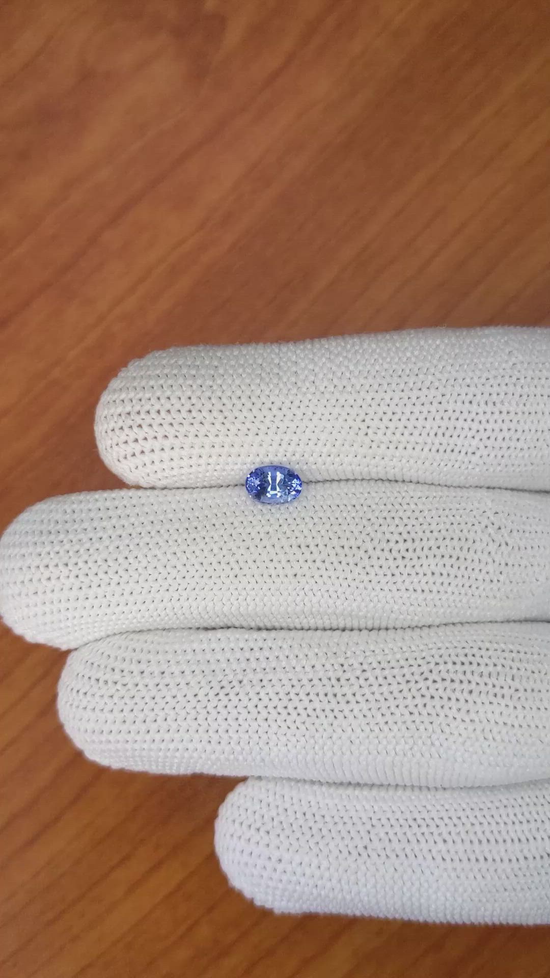 0.81 Ct. Blue Sapphire from Ceylon (Sri Lanka) Size Video