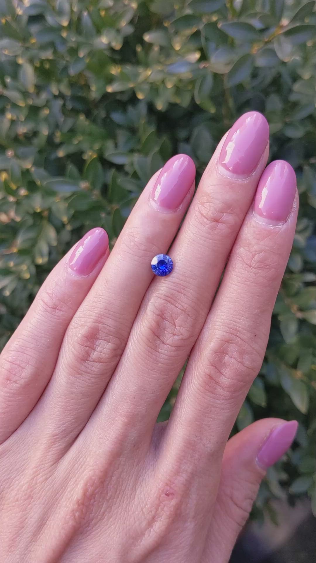 0.85 Ct. Blue Sapphire from Ceylon (Sri Lanka) Size Video