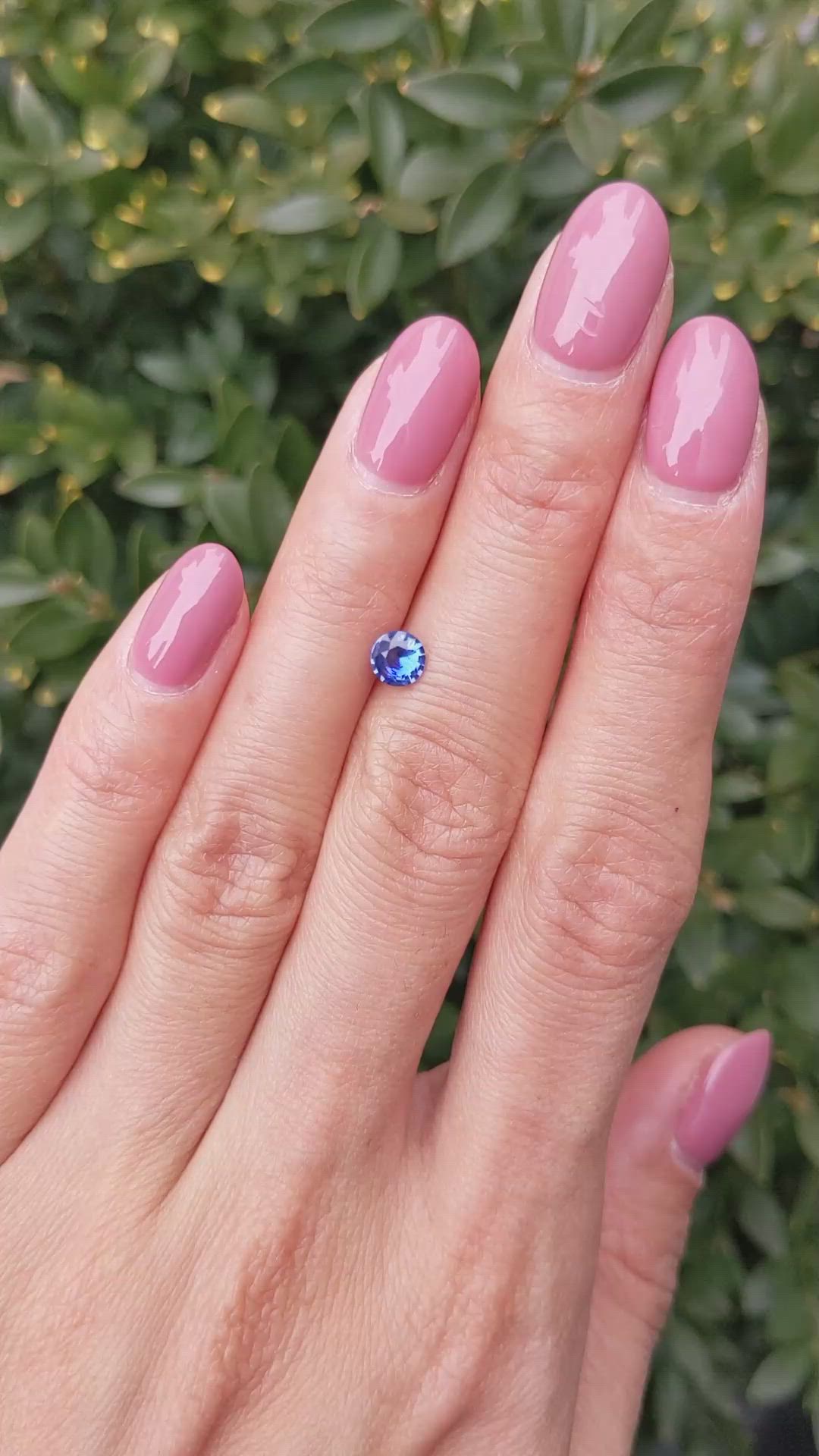 0.46 Ct. Blue Sapphire from Ceylon (Sri Lanka) Size Video