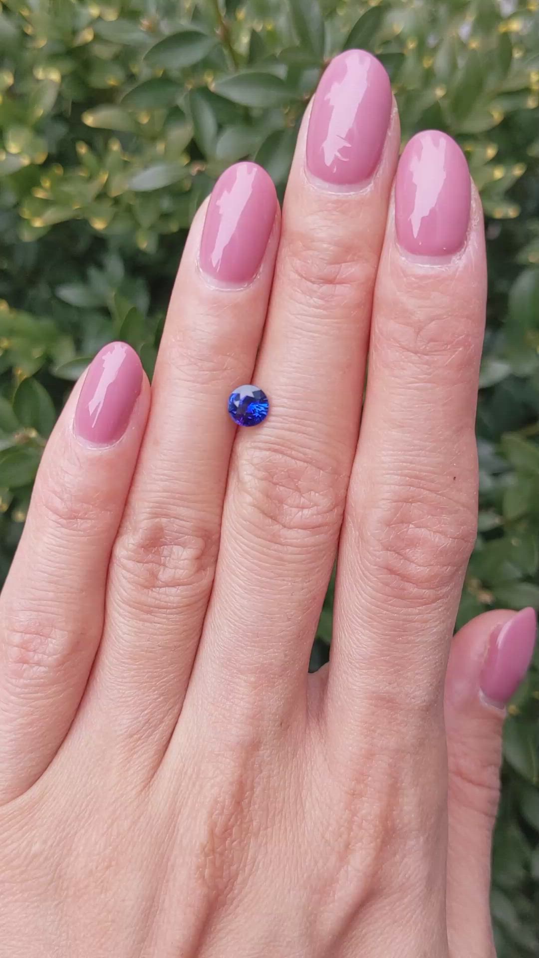 0.77 Ct. Blue Sapphire from Ceylon (Sri Lanka) Size Video