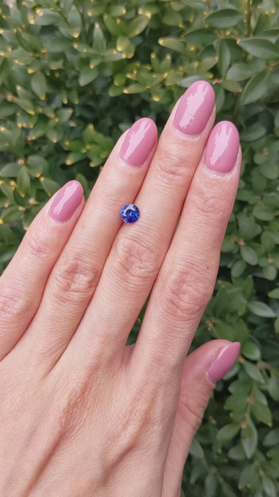 0.87 Ct. Blue Sapphire from Ceylon (Sri Lanka) Size Video