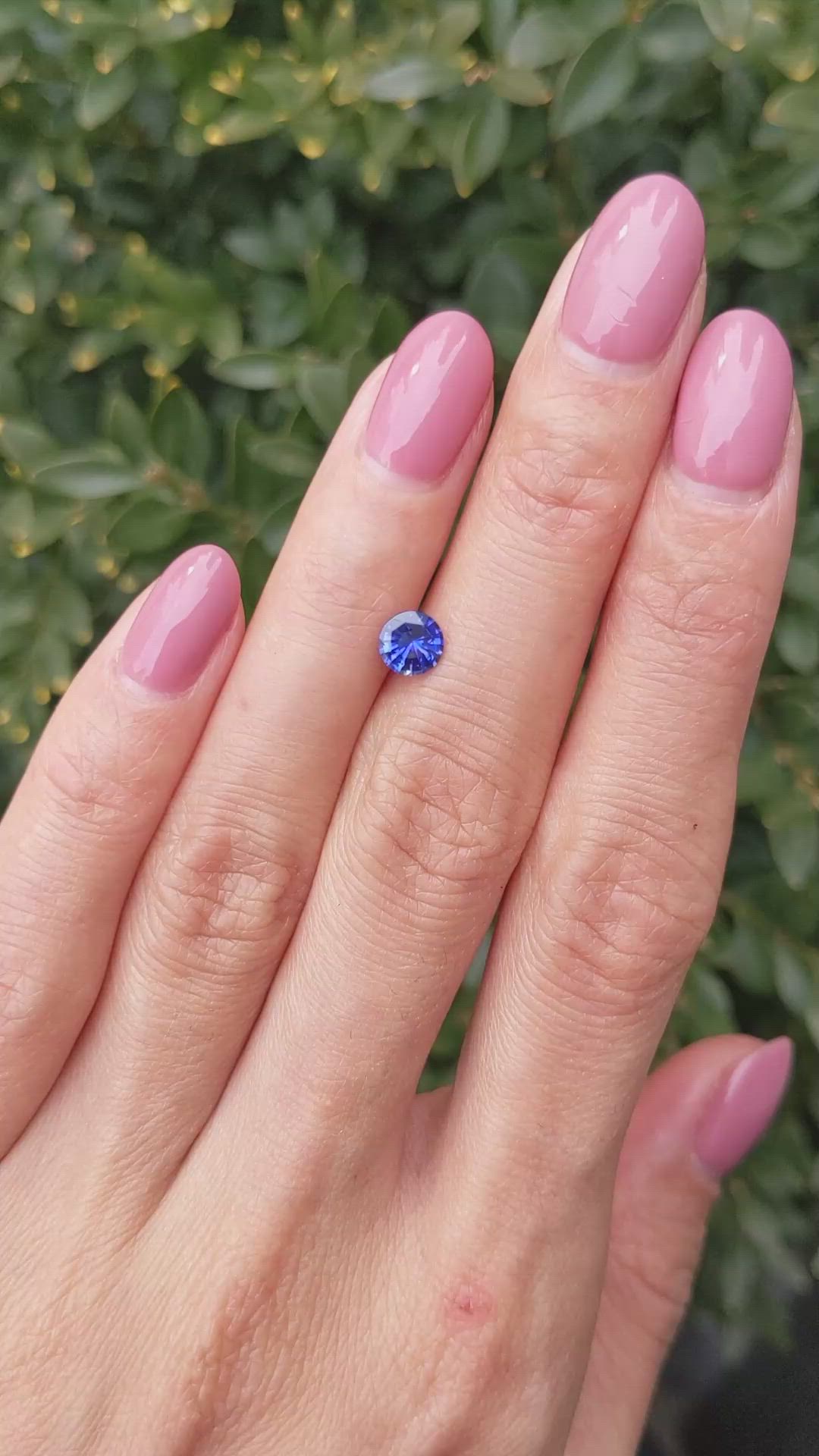 0.74 Ct. Blue Sapphire from Ceylon (Sri Lanka) Size Video