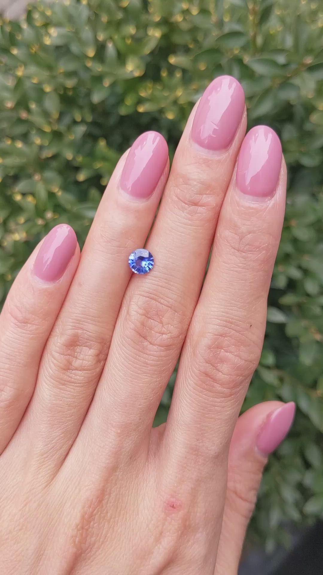 0.83 Ct. Blue Sapphire from Ceylon (Sri Lanka) Size Video