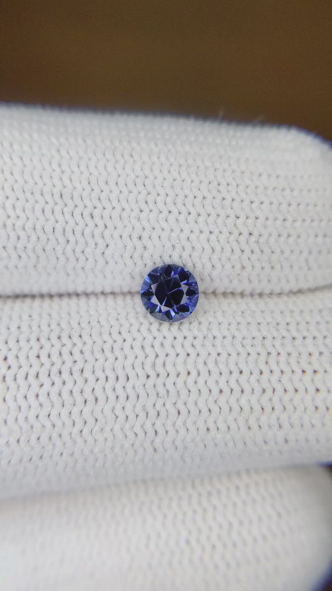 0.46 Ct. Blue Sapphire from Ceylon (Sri Lanka) Size Video