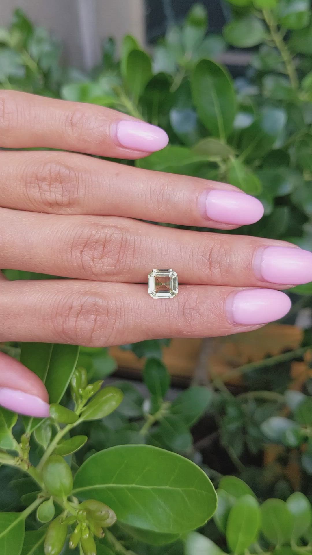 2.00 Ct. Yellowish Green Sapphire from Ceylon (Sri Lanka) Size Video