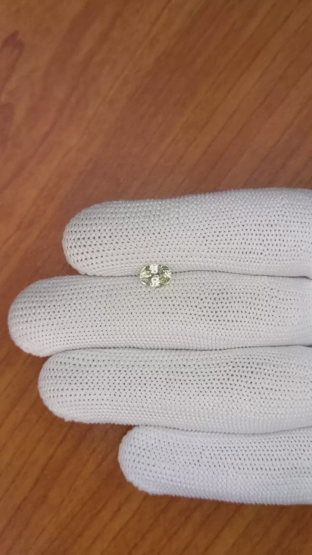 1.08 Ct. Yellow Sapphire from Ceylon (Sri Lanka) Size Video