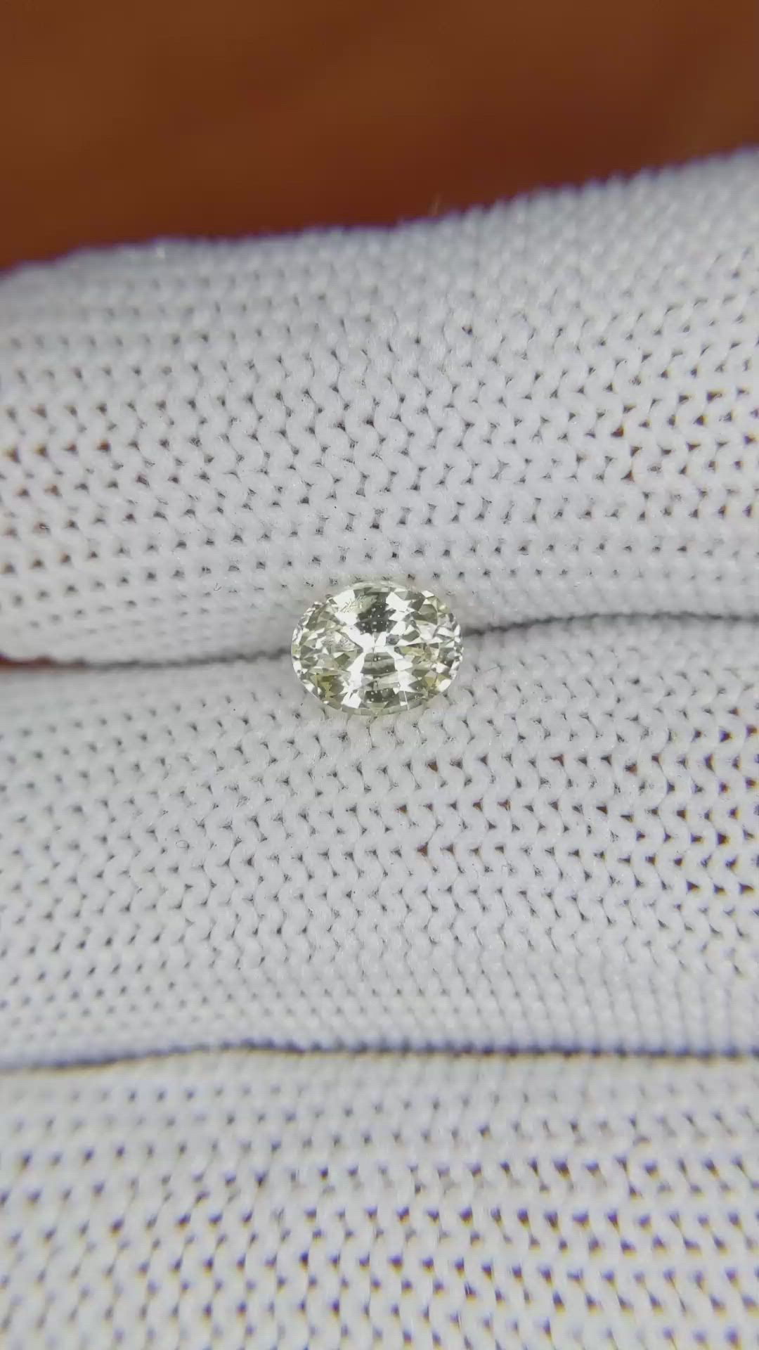 1.08 Ct. Yellow Sapphire from Ceylon (Sri Lanka) Size Video