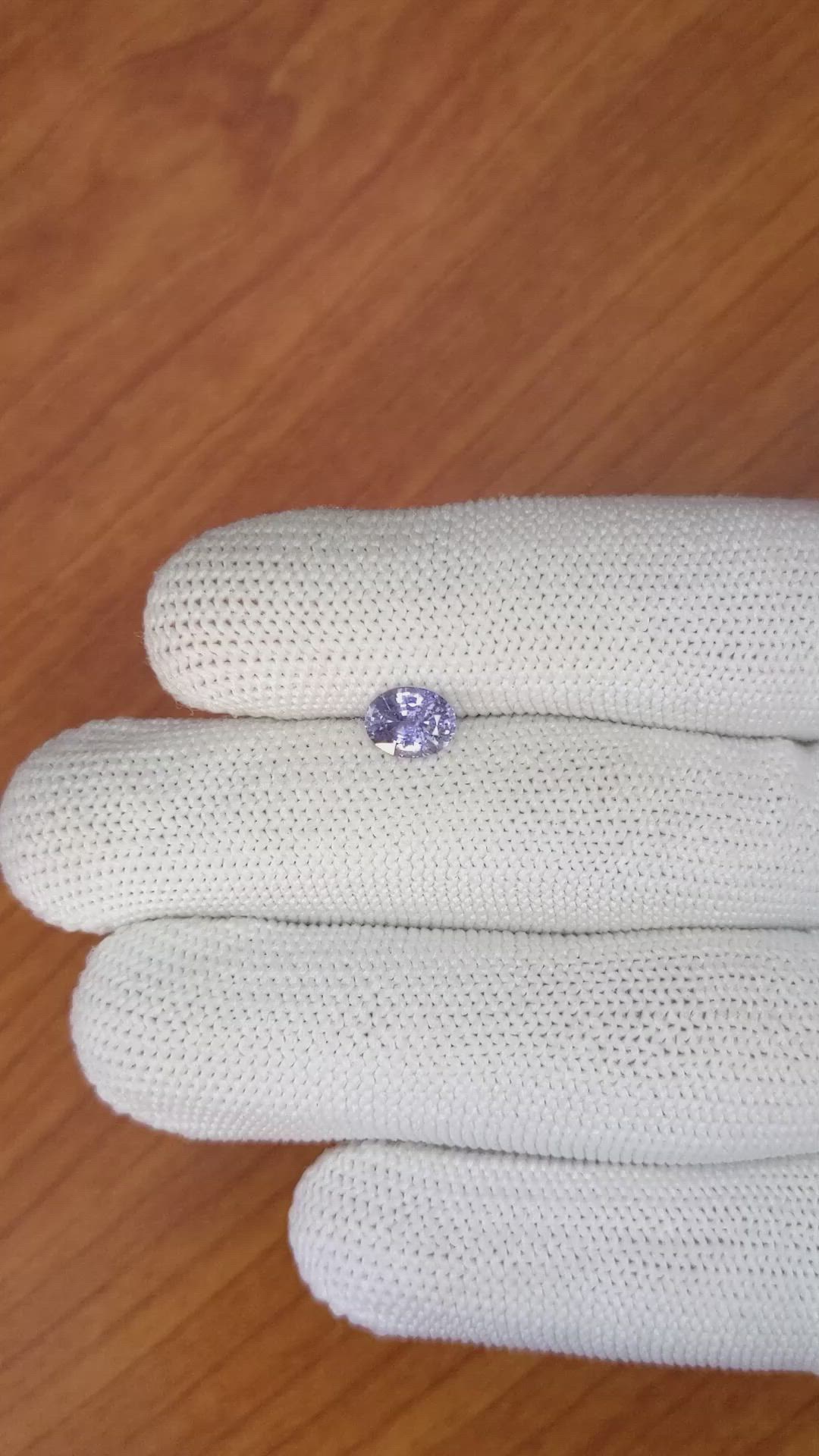 1.06 Ct. Violet Sapphire from Ceylon (Sri Lanka) Size Video