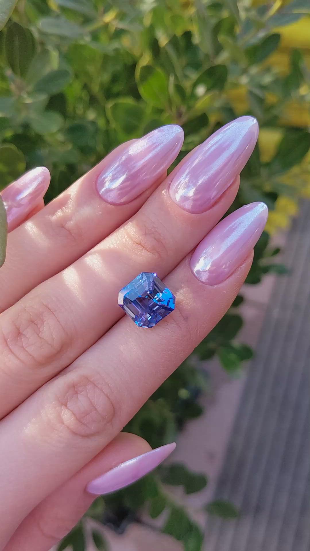 9.02 Ct. Blue Sapphire from Ceylon (Sri Lanka) Size Video