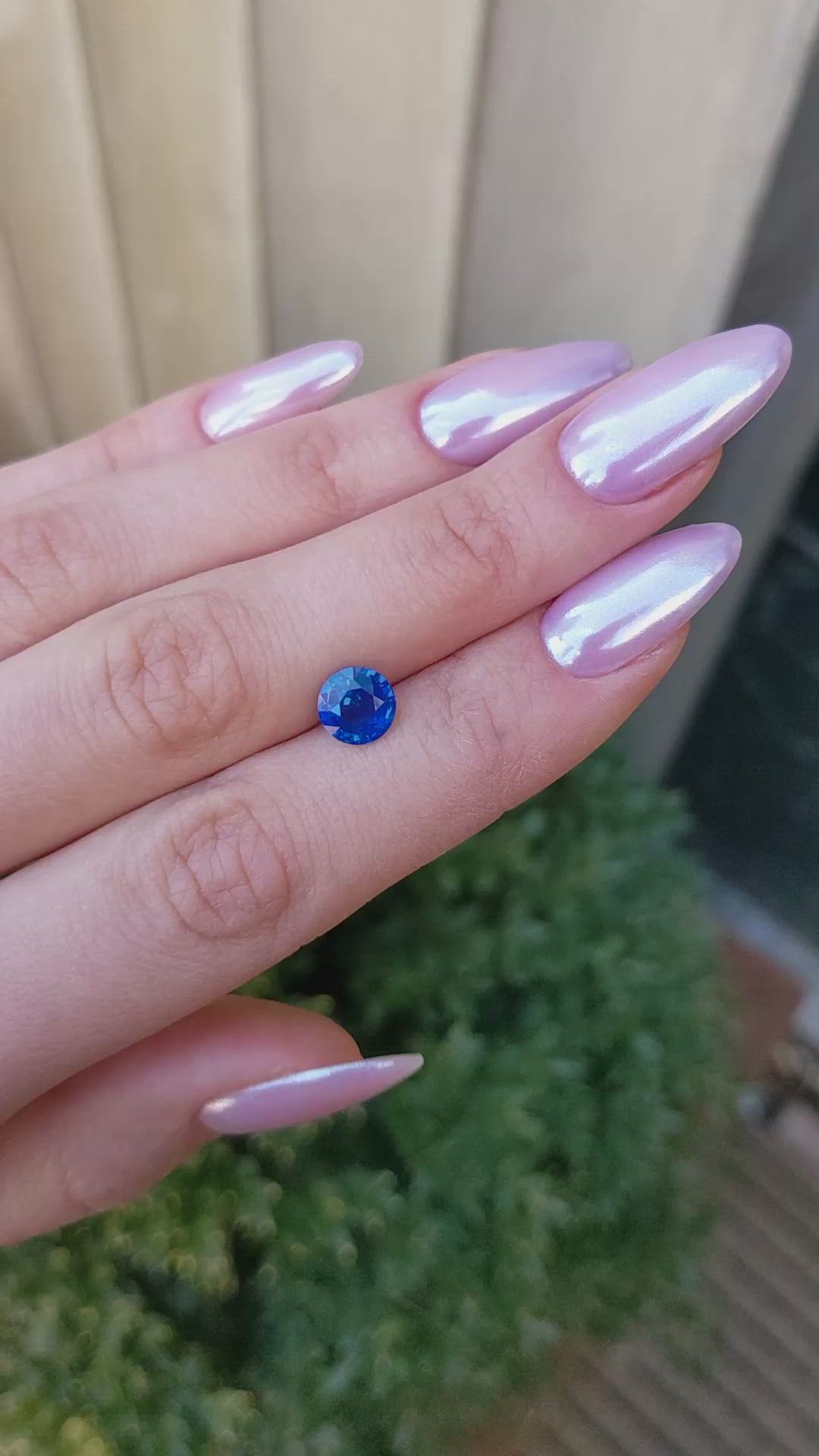 2.10 Ct. Blue Sapphire from Ceylon (Sri Lanka) Size Video