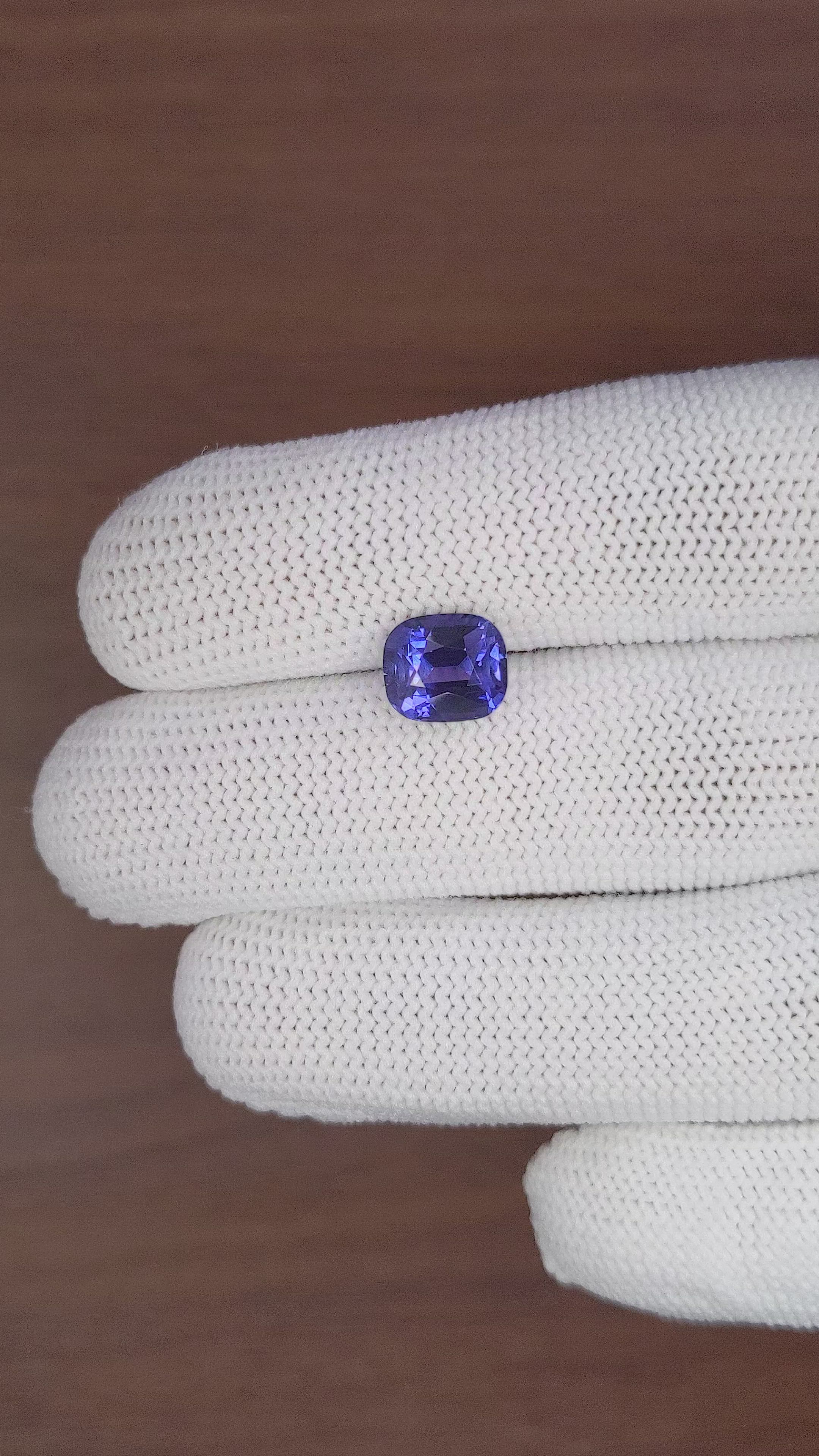 3.54 Ct. Color Change Sapphire from Ceylon (Sri Lanka) Size Video