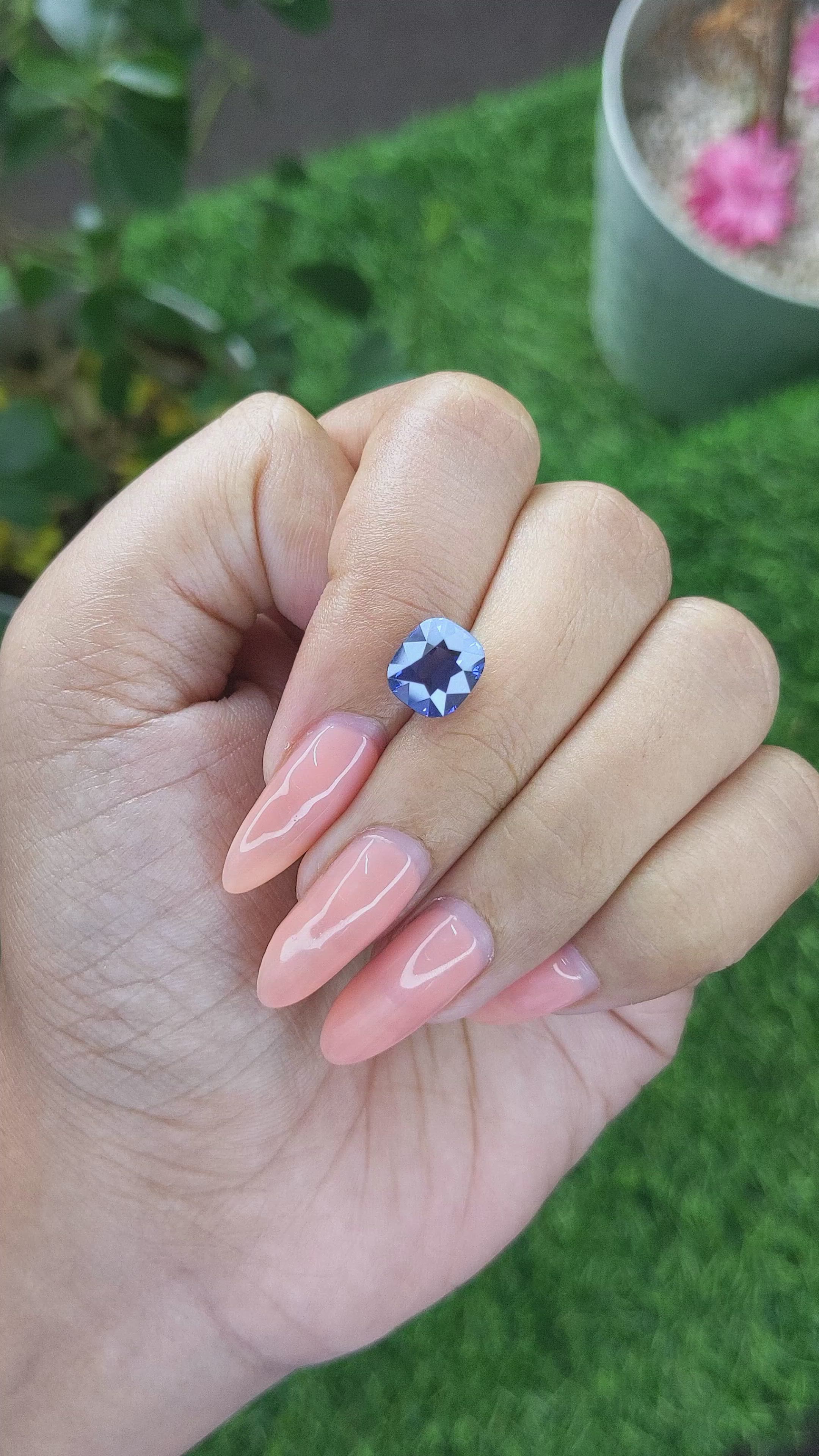 3.54 Ct. Color Change Sapphire from Ceylon (Sri Lanka) Size Video