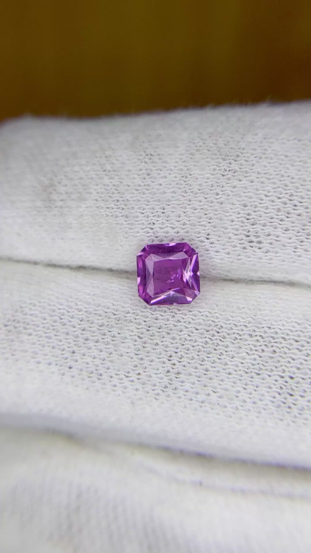 0.99 Ct. Purple Sapphire from Ceylon (Sri Lanka) Size Video