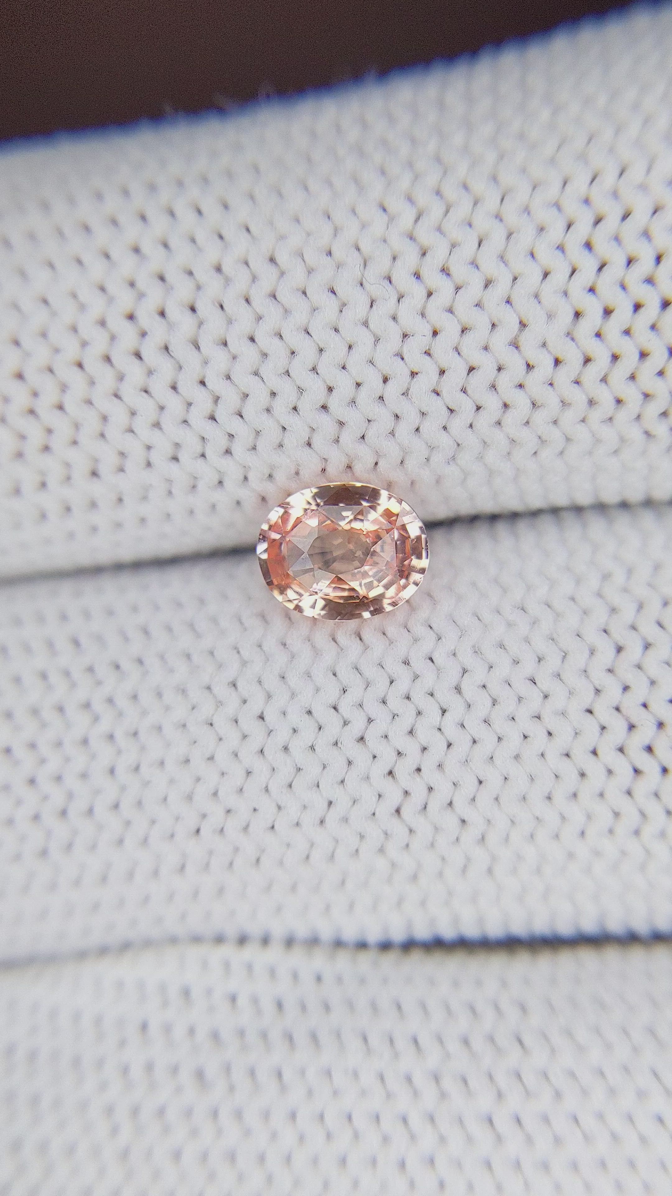 1.20 Ct. Padparadscha Sapphire from Madagascar Size Video