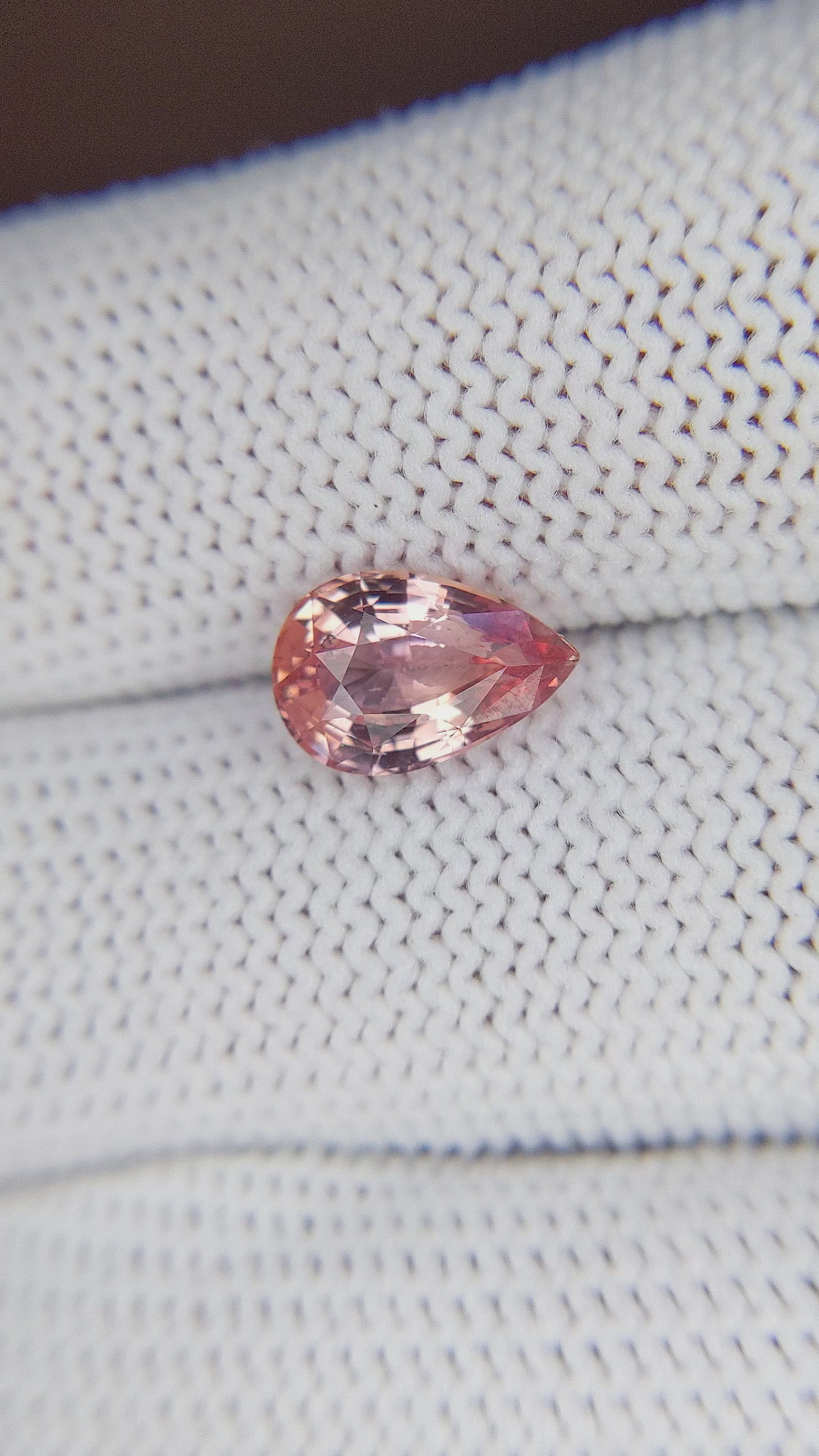 2.26 Ct. Padparadscha Sapphire from Madagascar Size Video