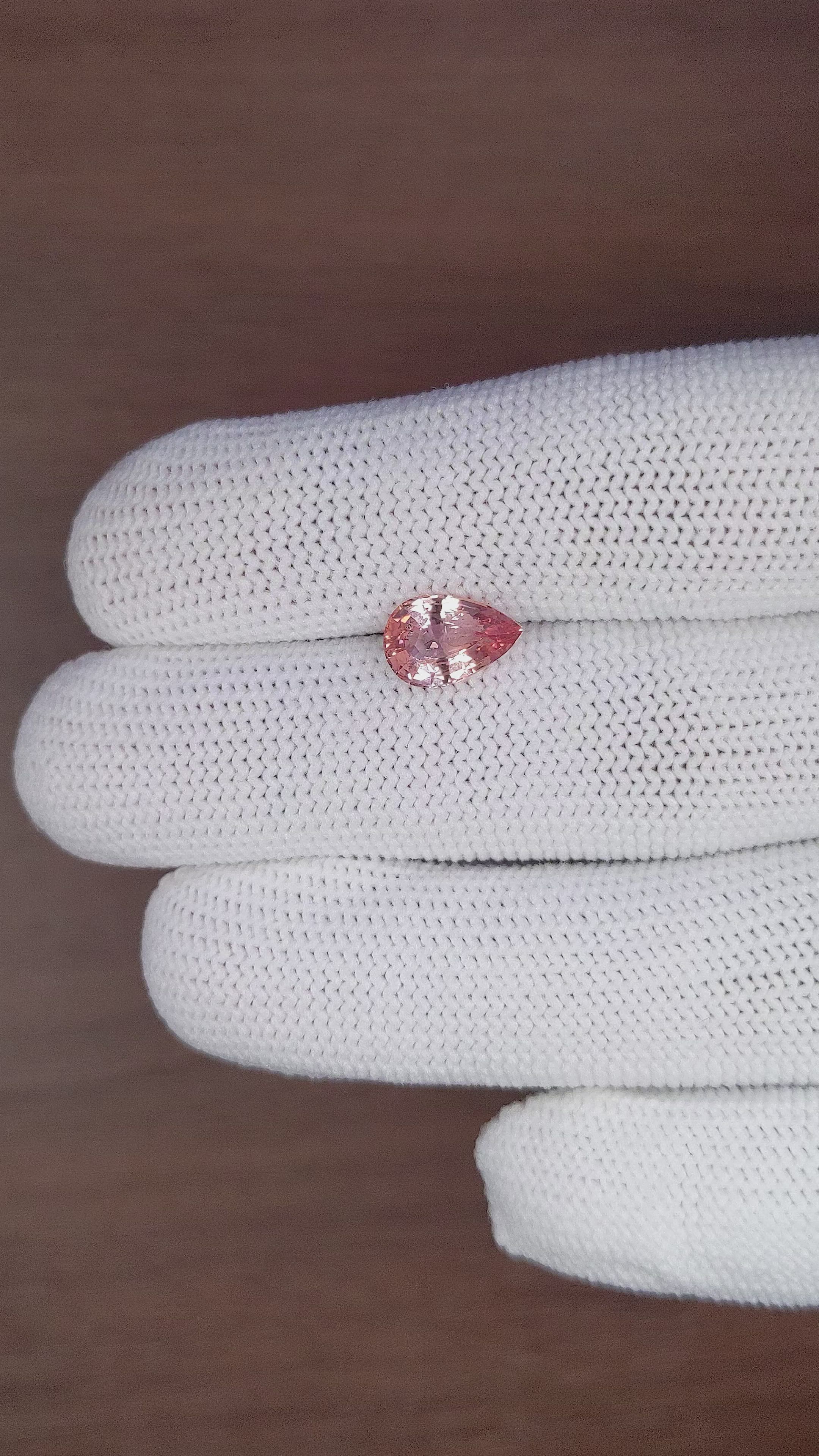 2.26 Ct. Padparadscha Sapphire from Madagascar Size Video