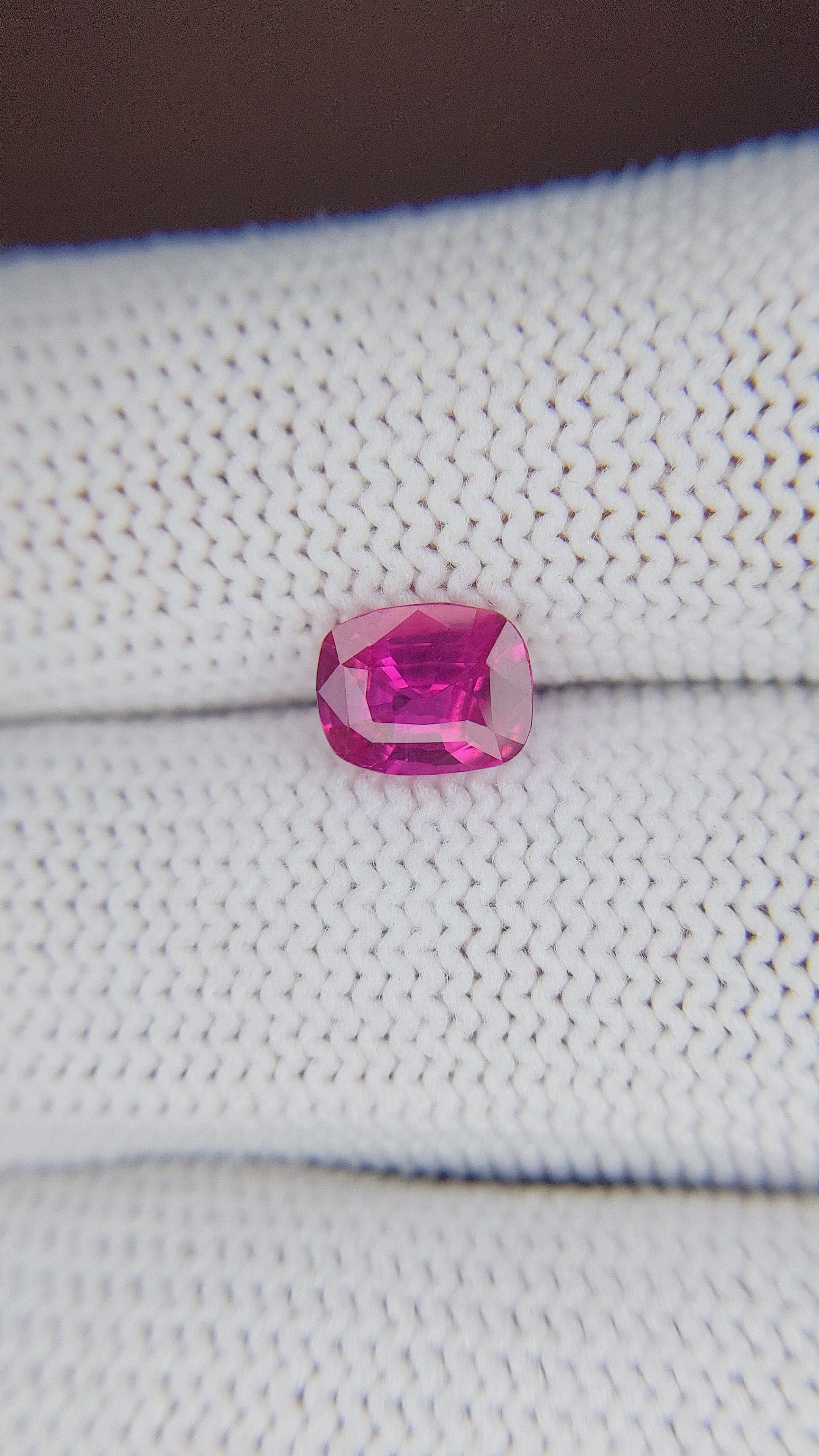 1.52 Ct. Purplish Pink Sapphire from Madagascar Size Video