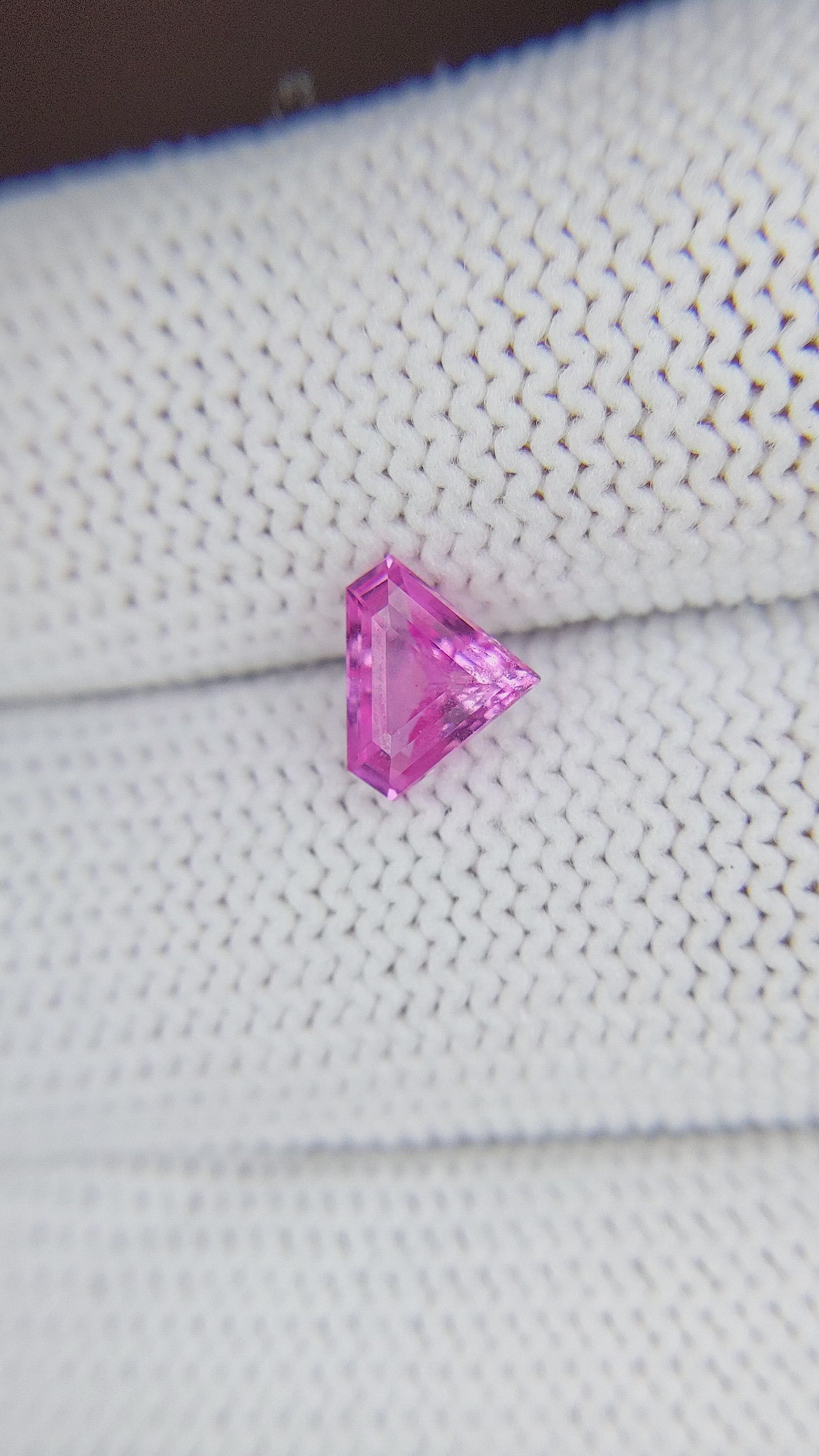 1.06 Ct. Purplish Pink Sapphire from Madagascar Size Video